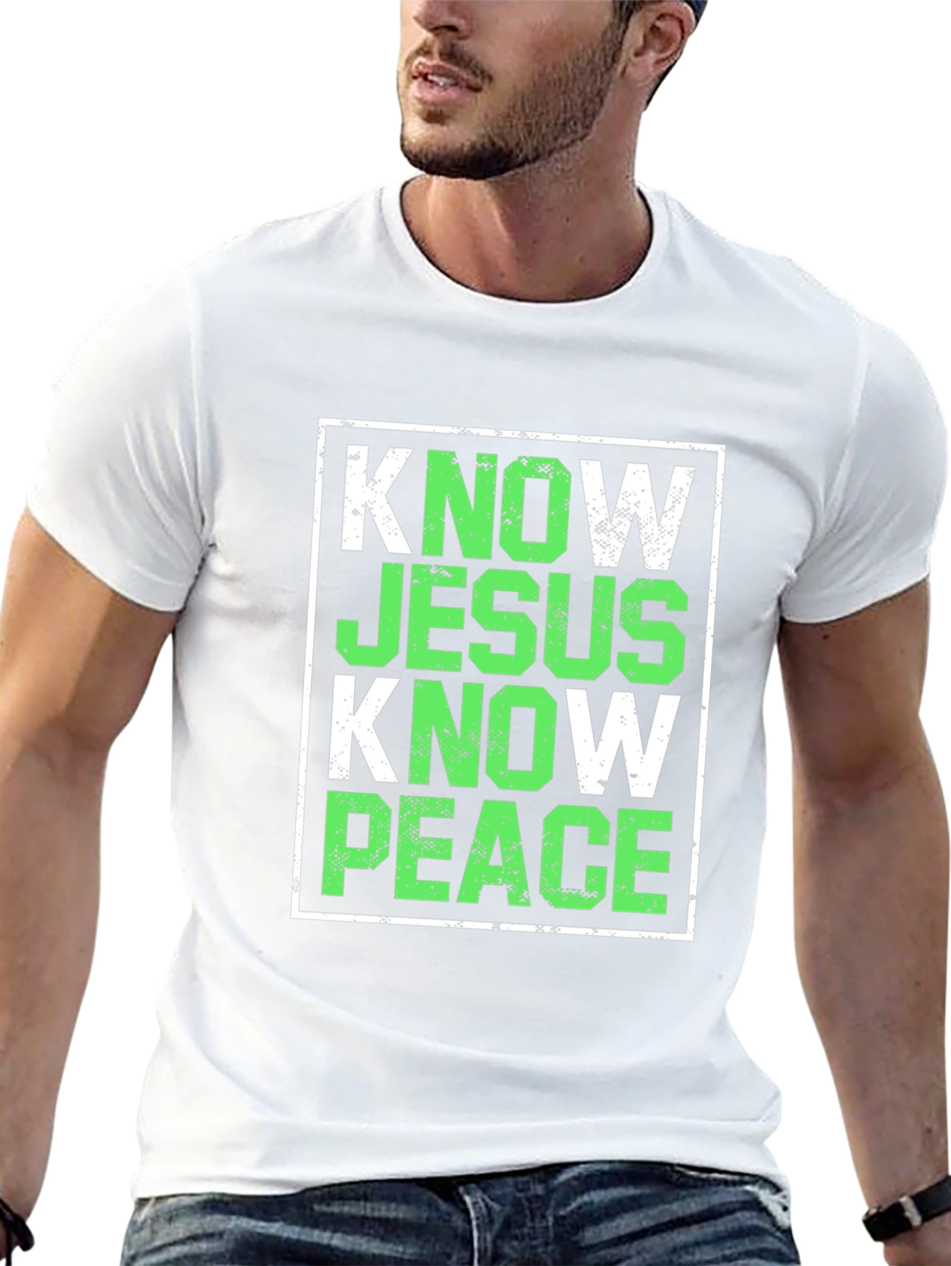 Know Jesus Know Peace T-Shirt Christian Faith Tee