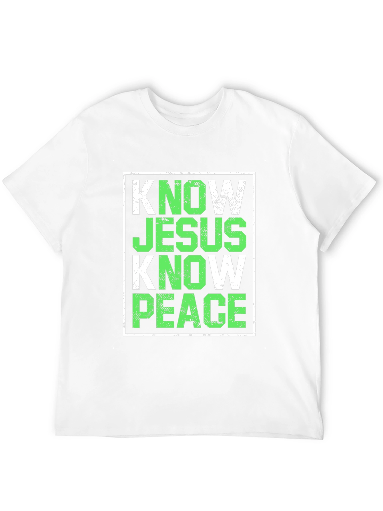 Know Jesus Know Peace T-Shirt Christian Faith Tee