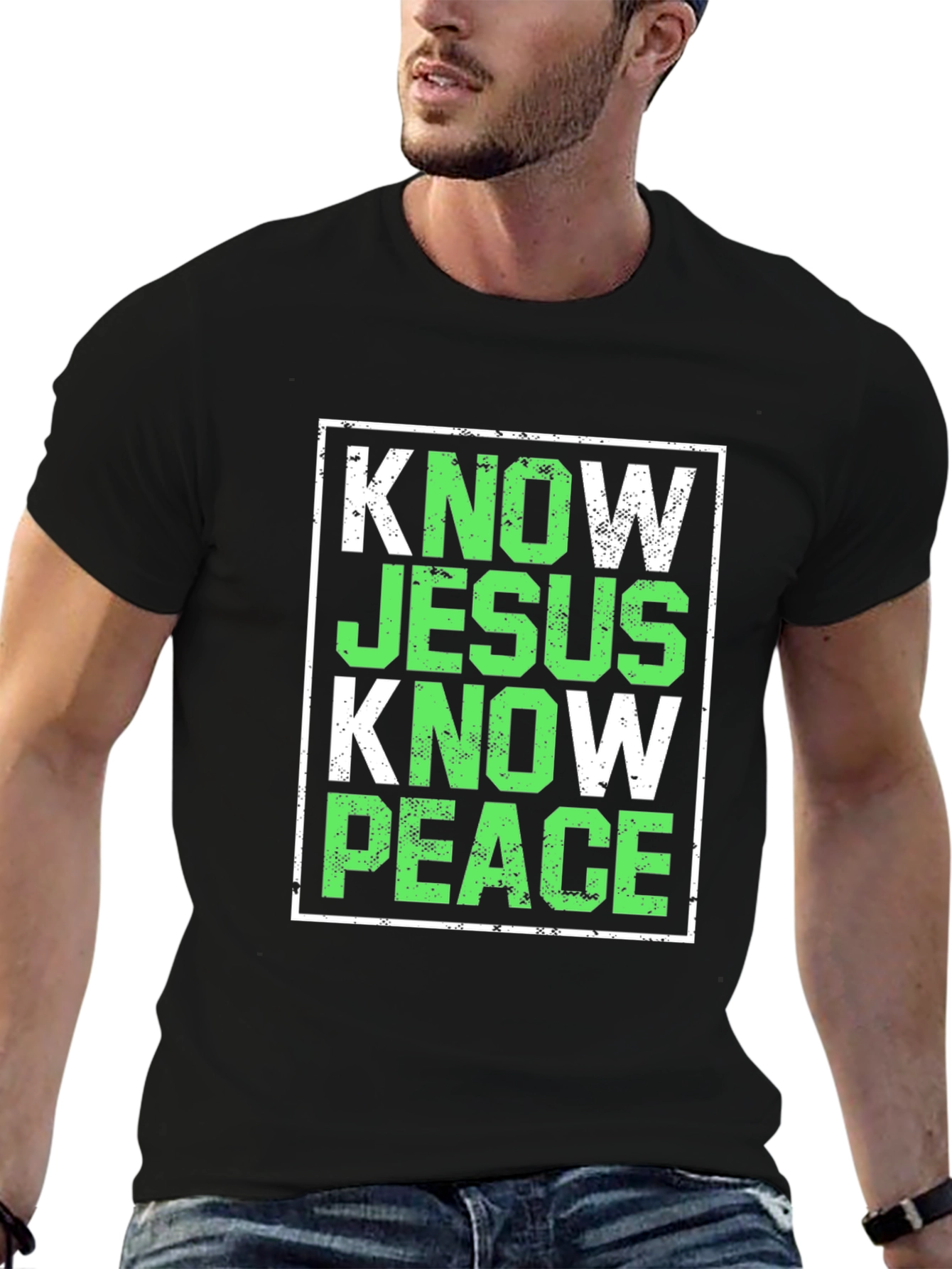 Know Jesus Know Peace T-Shirt Christian Faith Tee