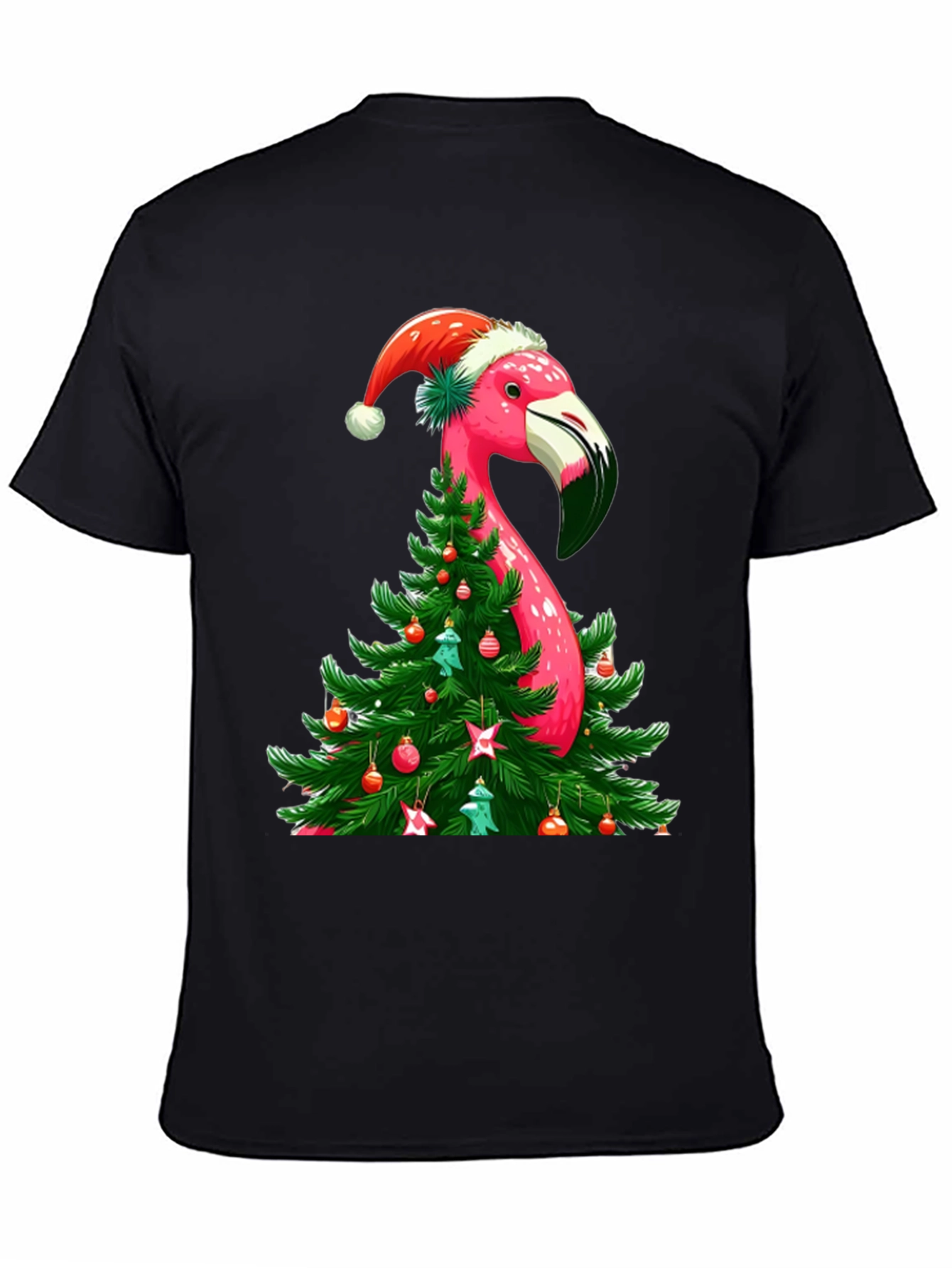 Festive Flamingo Christmas T-Shirt