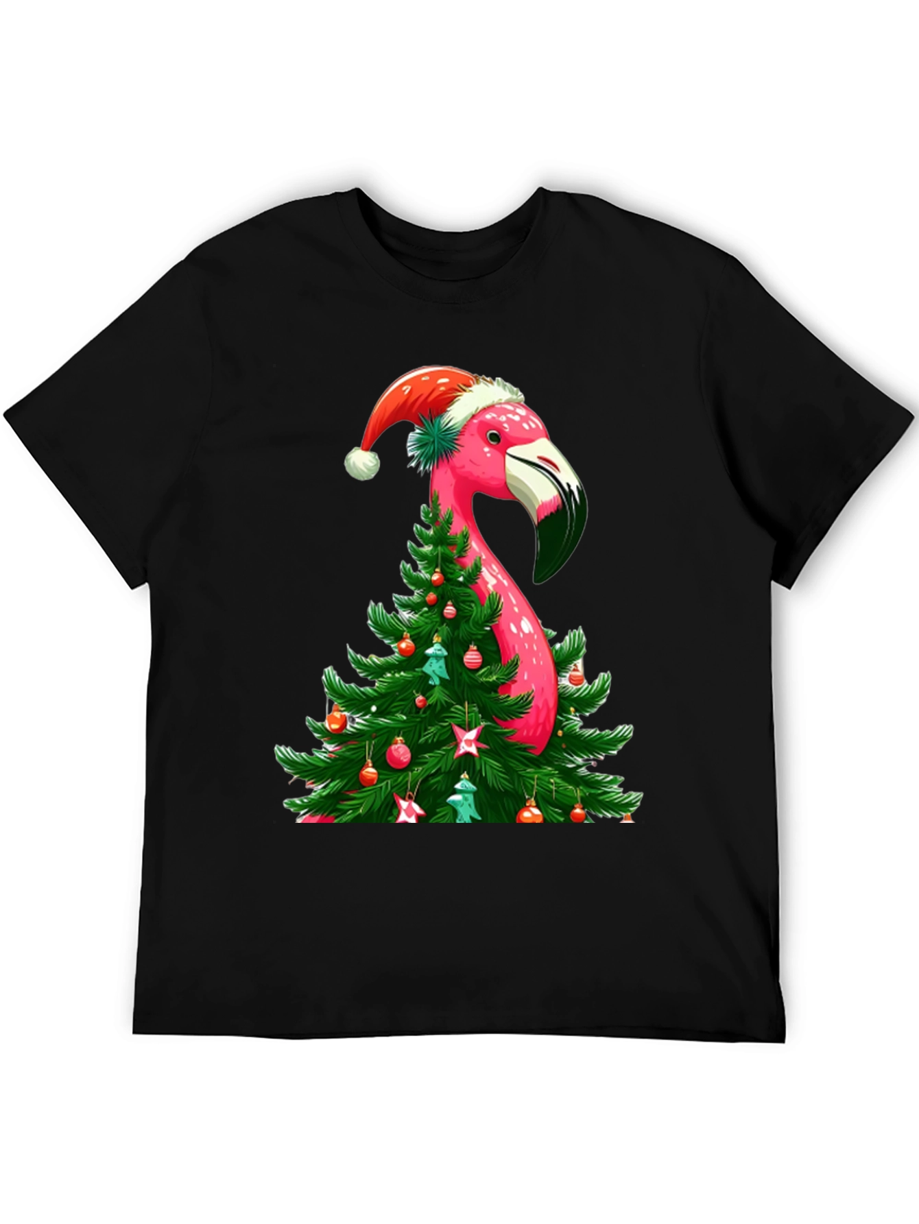 Festive Flamingo Christmas T-Shirt