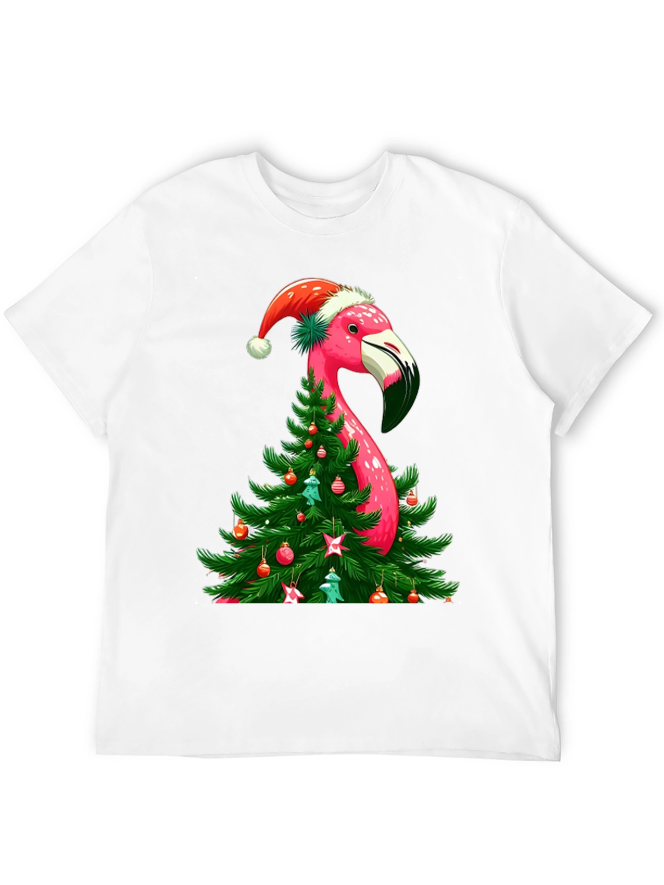 Festive Flamingo Christmas T-Shirt