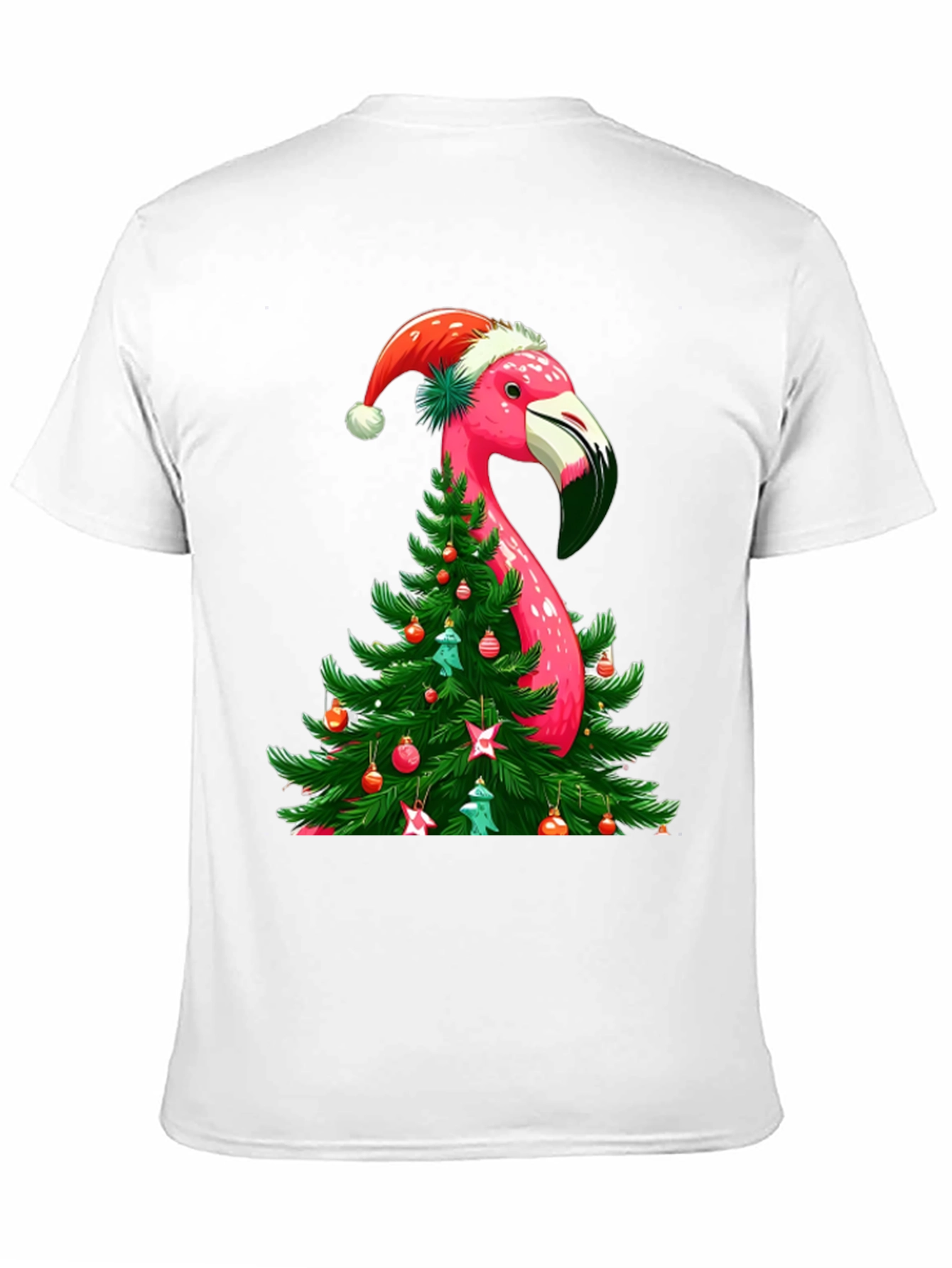 Festive Flamingo Christmas T-Shirt