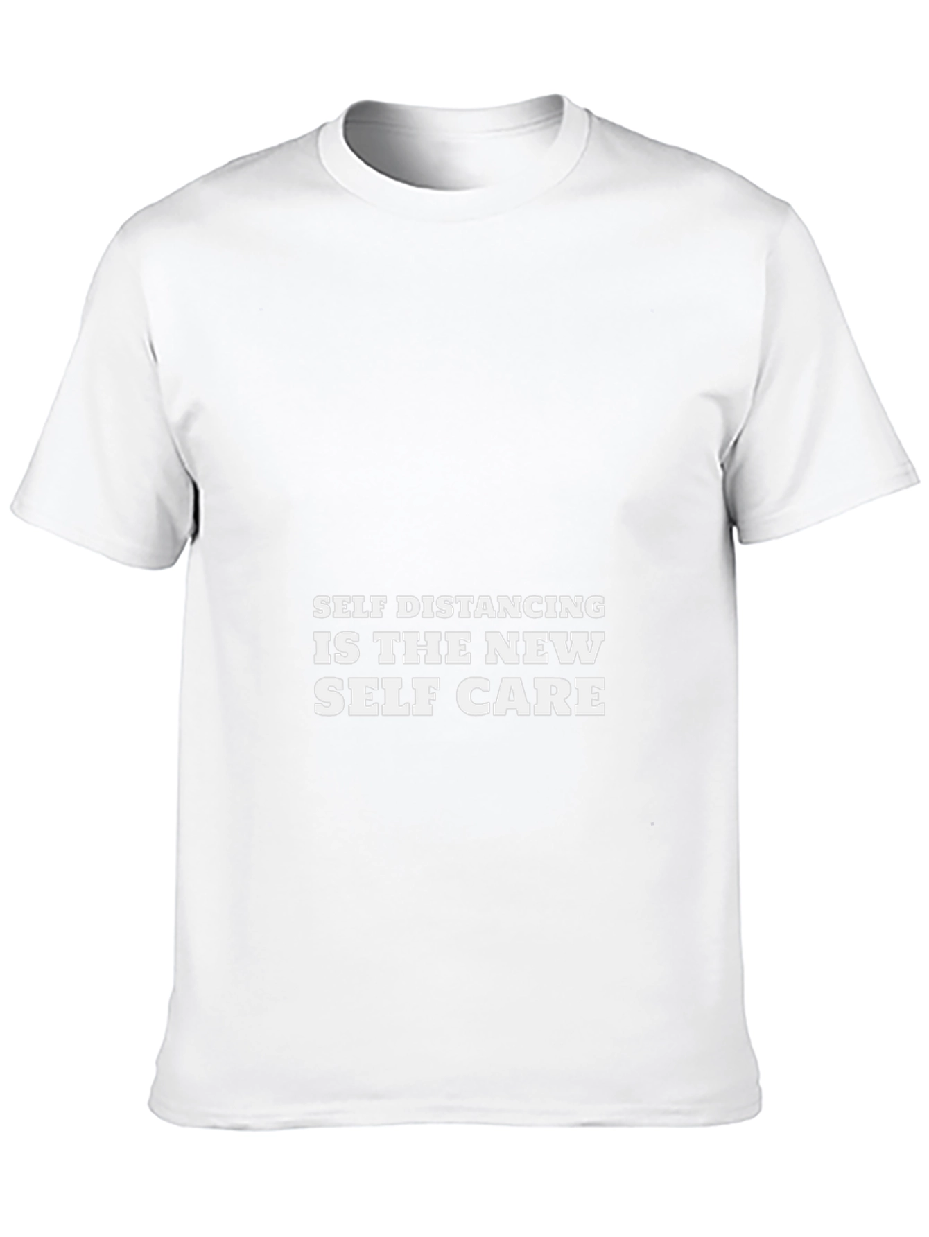 Self Distancing is The New Self Care Black T-Shirt
