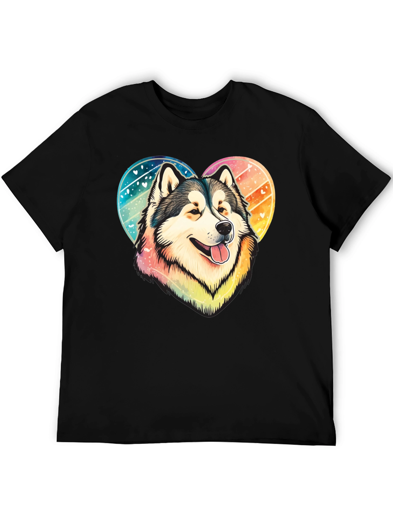 Dog Lover T-Shirt: Heart Husky Graphic Tee
