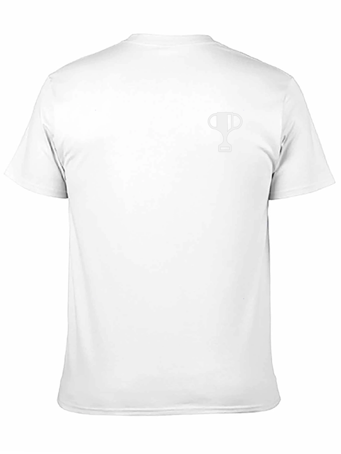 Mens Black T-Shirt with Trophy Graphic