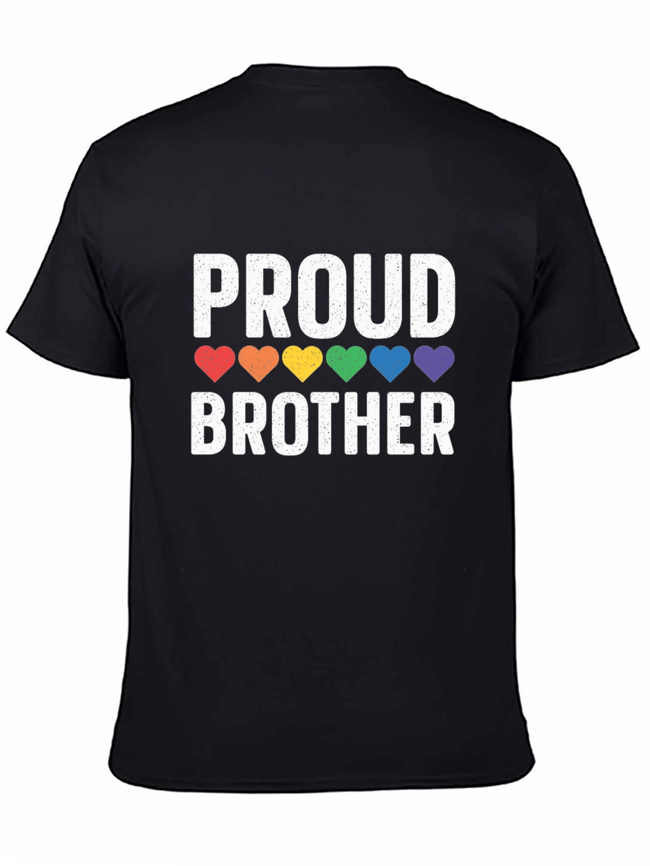 Proud Brother LGBTQ Pride Rainbow Heart T-Shirt
