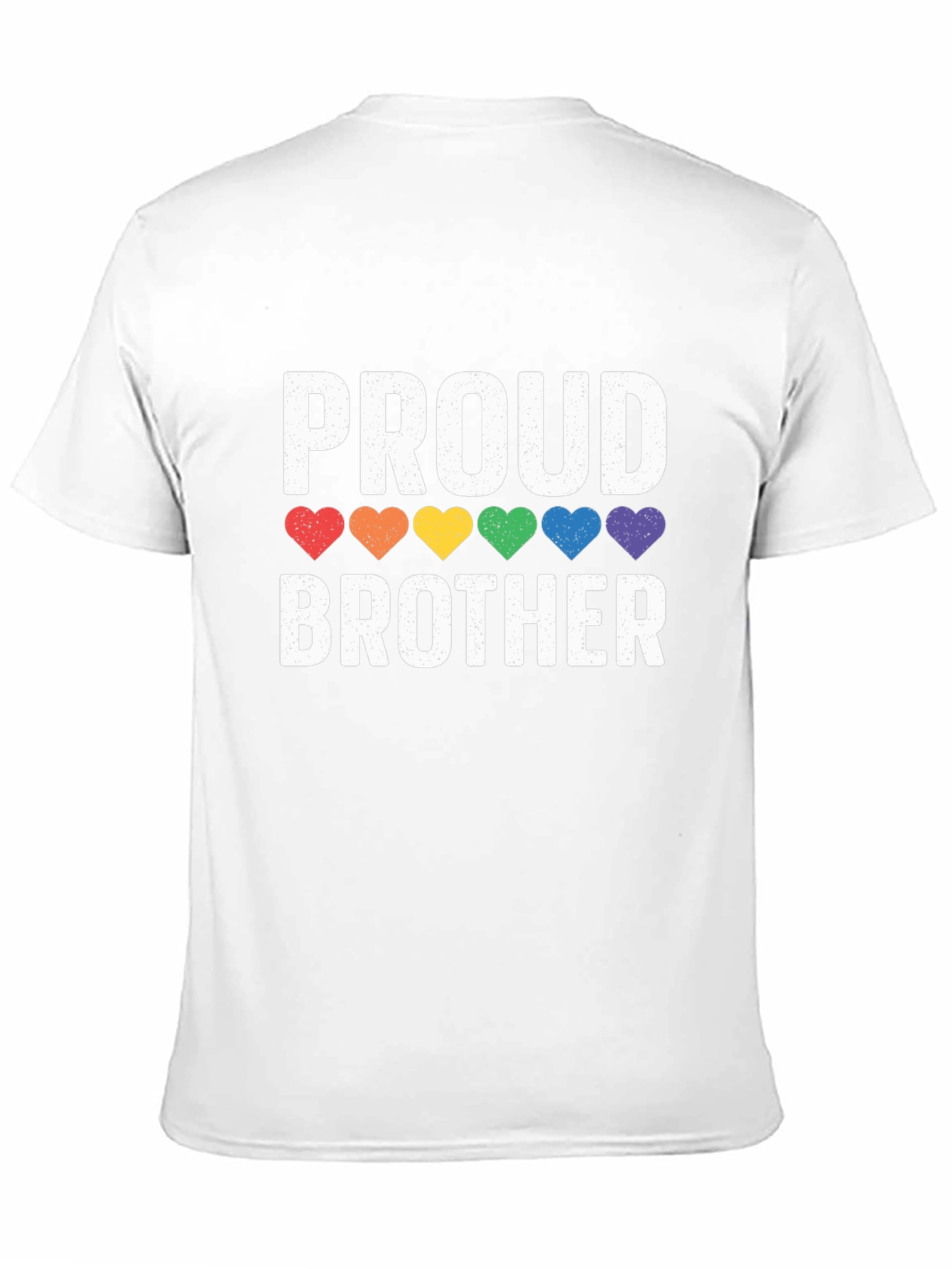 Proud Brother LGBTQ Pride Rainbow Heart T-Shirt