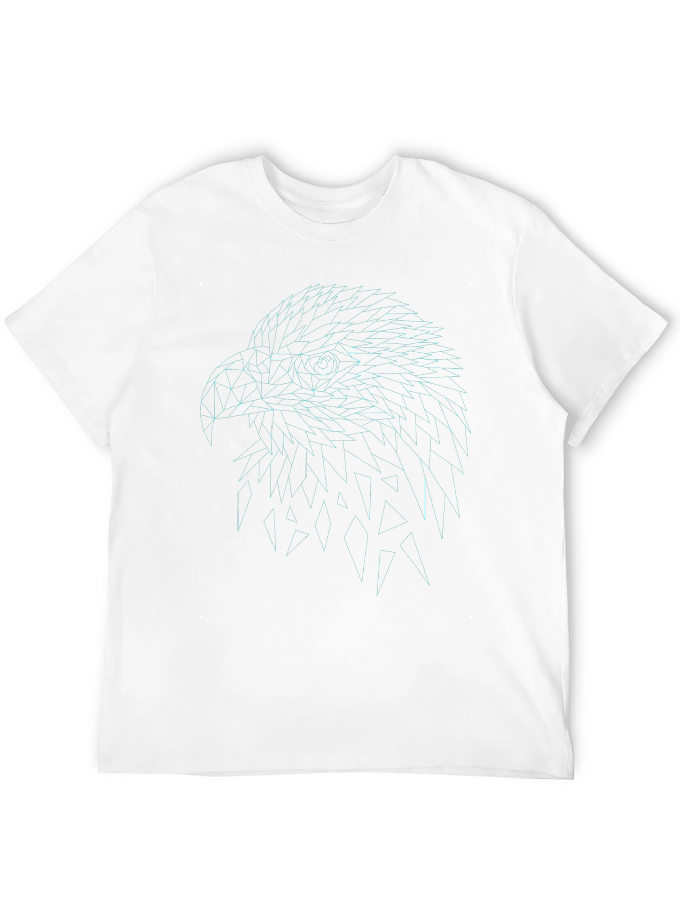 Geometric Eagle Graphic Tee - Cool Black Shirt