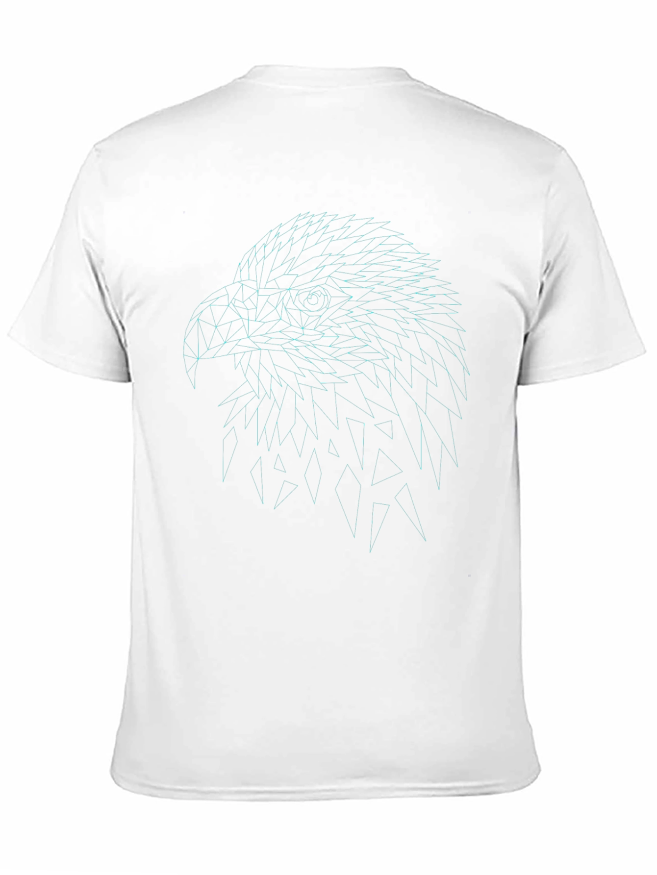 Geometric Eagle Graphic Tee - Cool Black Shirt
