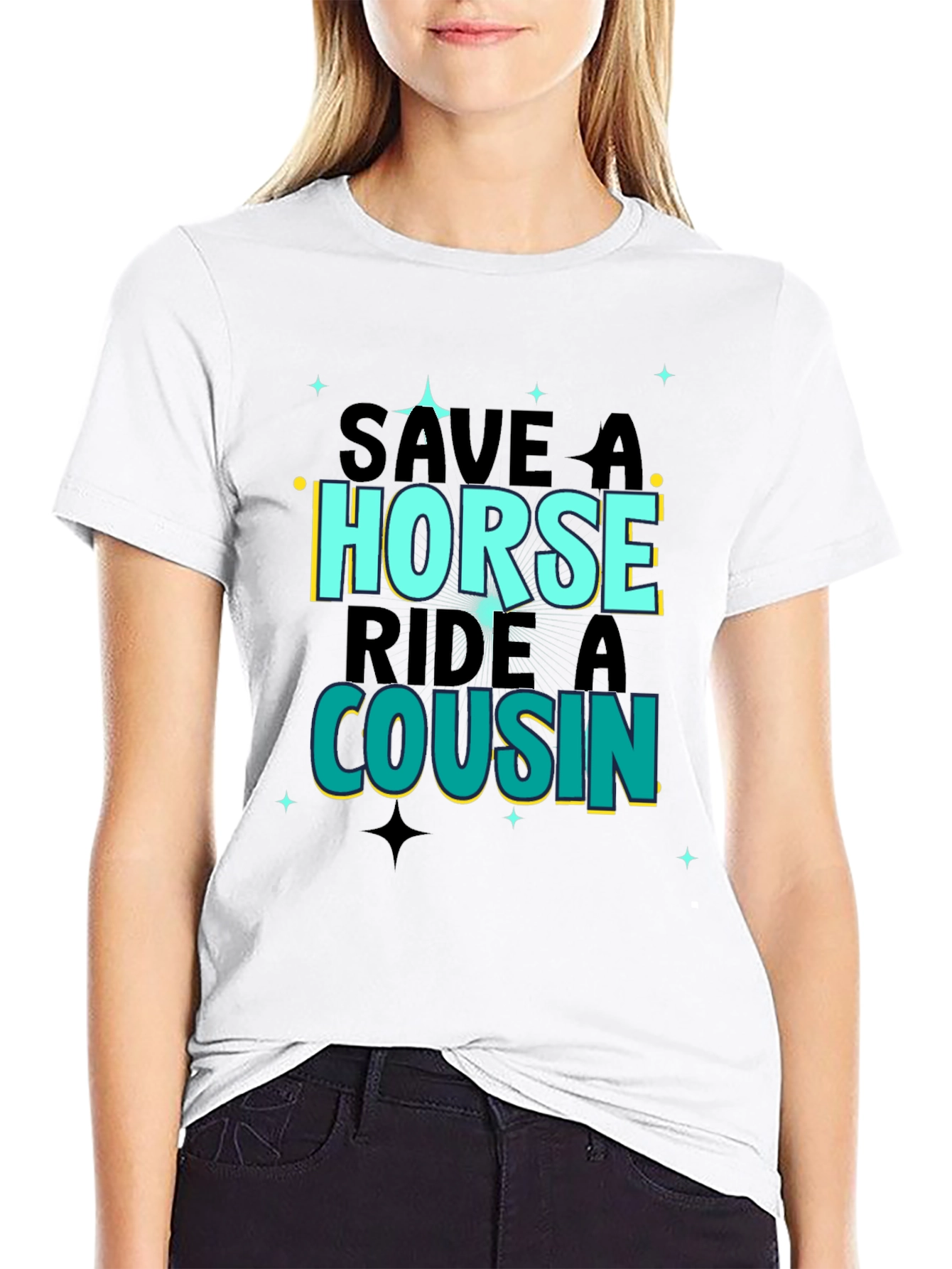 Save A Horse Ride A Cousin Graphic Tee