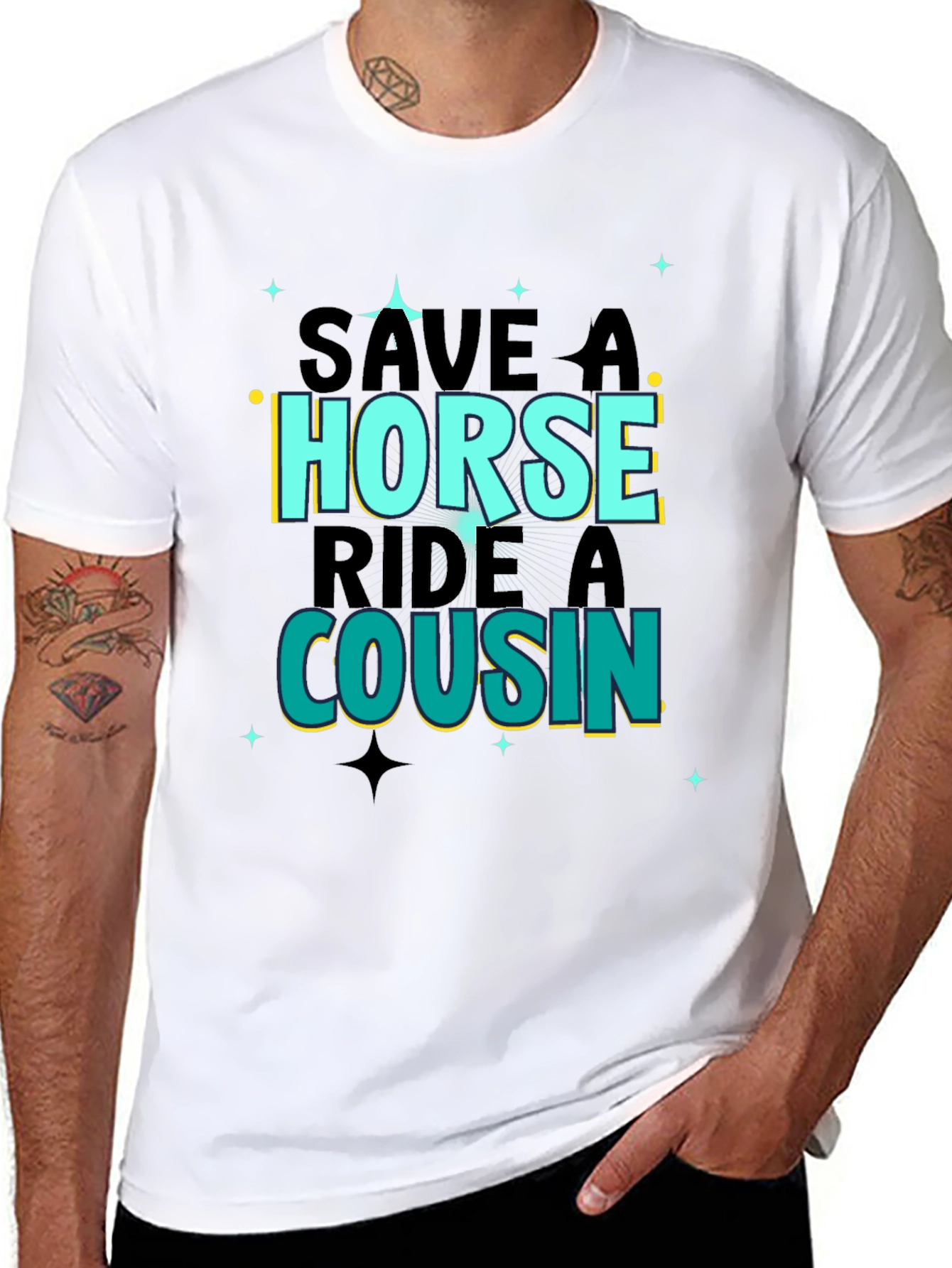 Save A Horse Ride A Cousin Graphic Tee