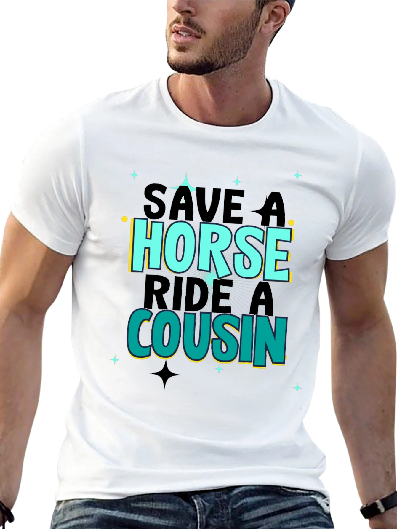 Save A Horse Ride A Cousin Graphic Tee