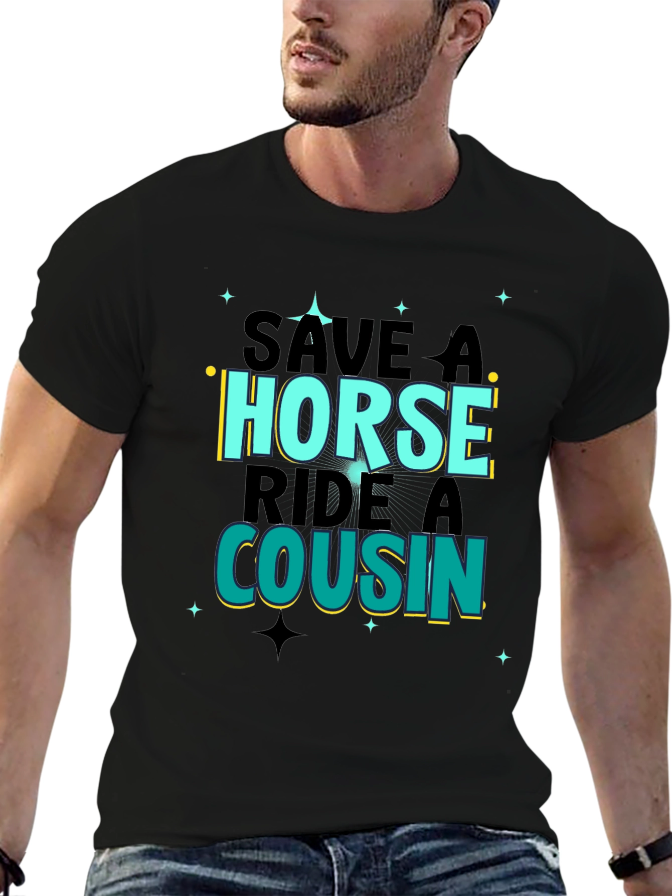 Save A Horse Ride A Cousin Graphic Tee
