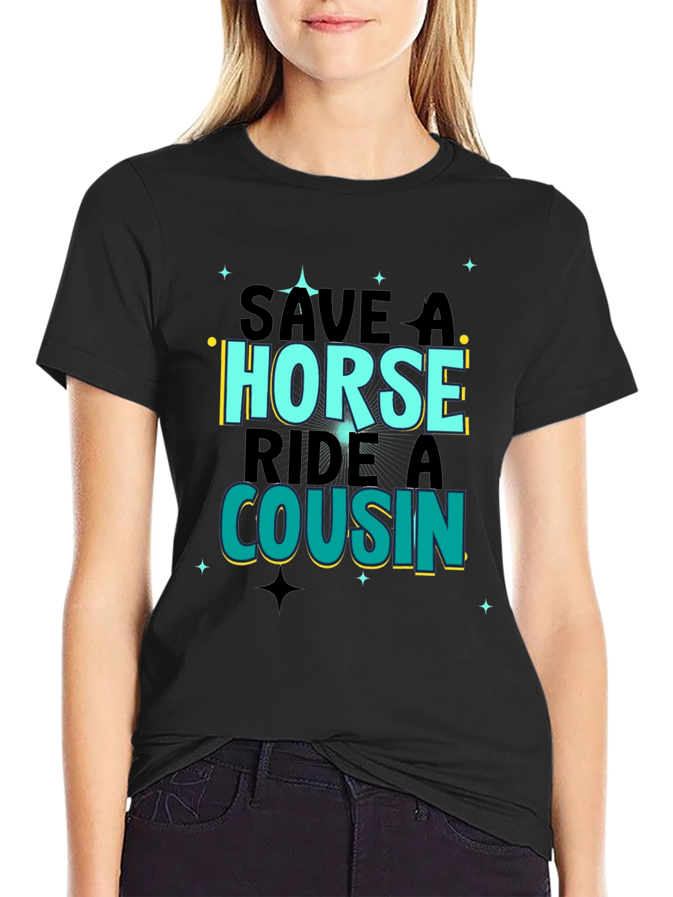 Save A Horse Ride A Cousin Graphic Tee