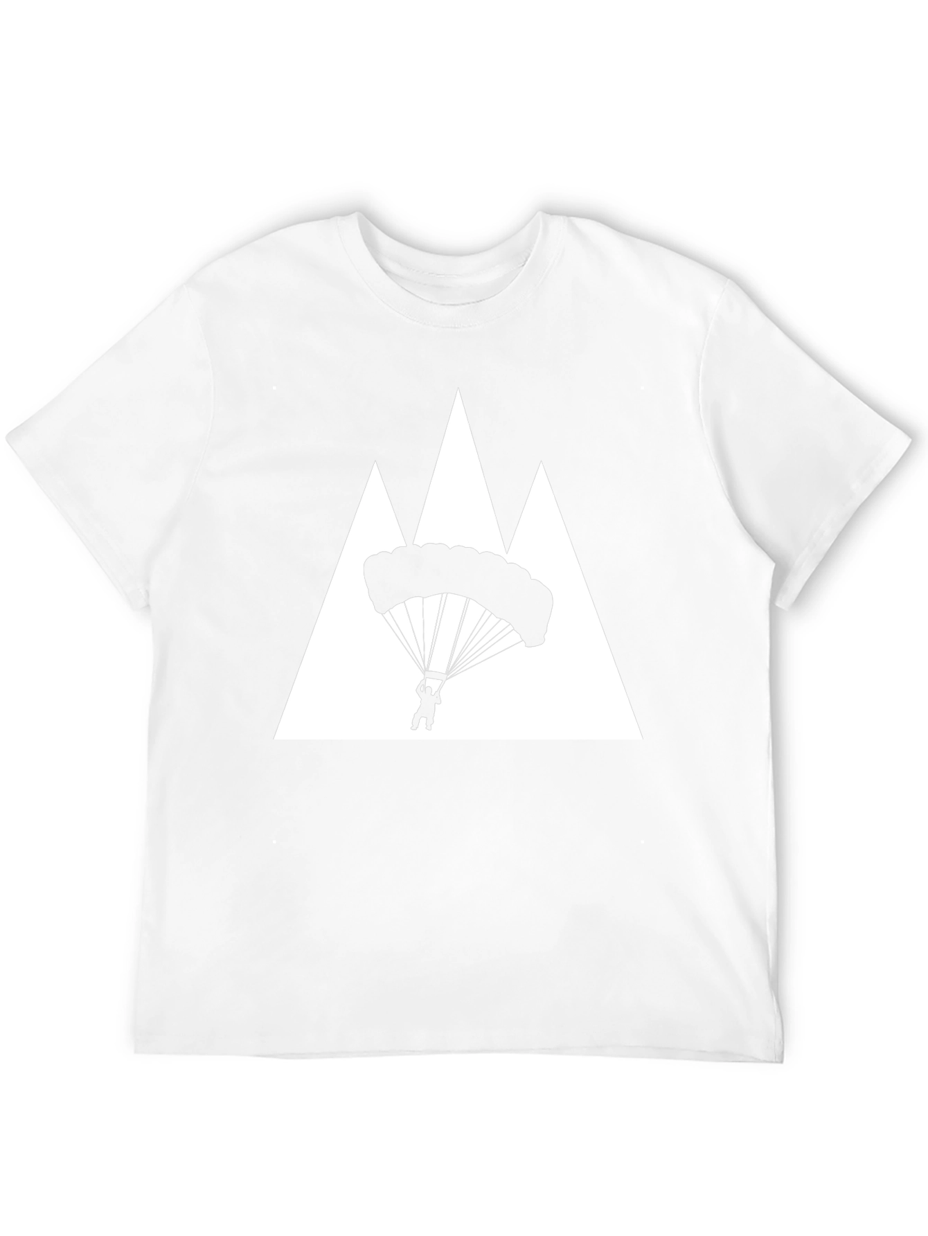 Parachute Mountain Graphic Tee - Black Cotton T-Shirt