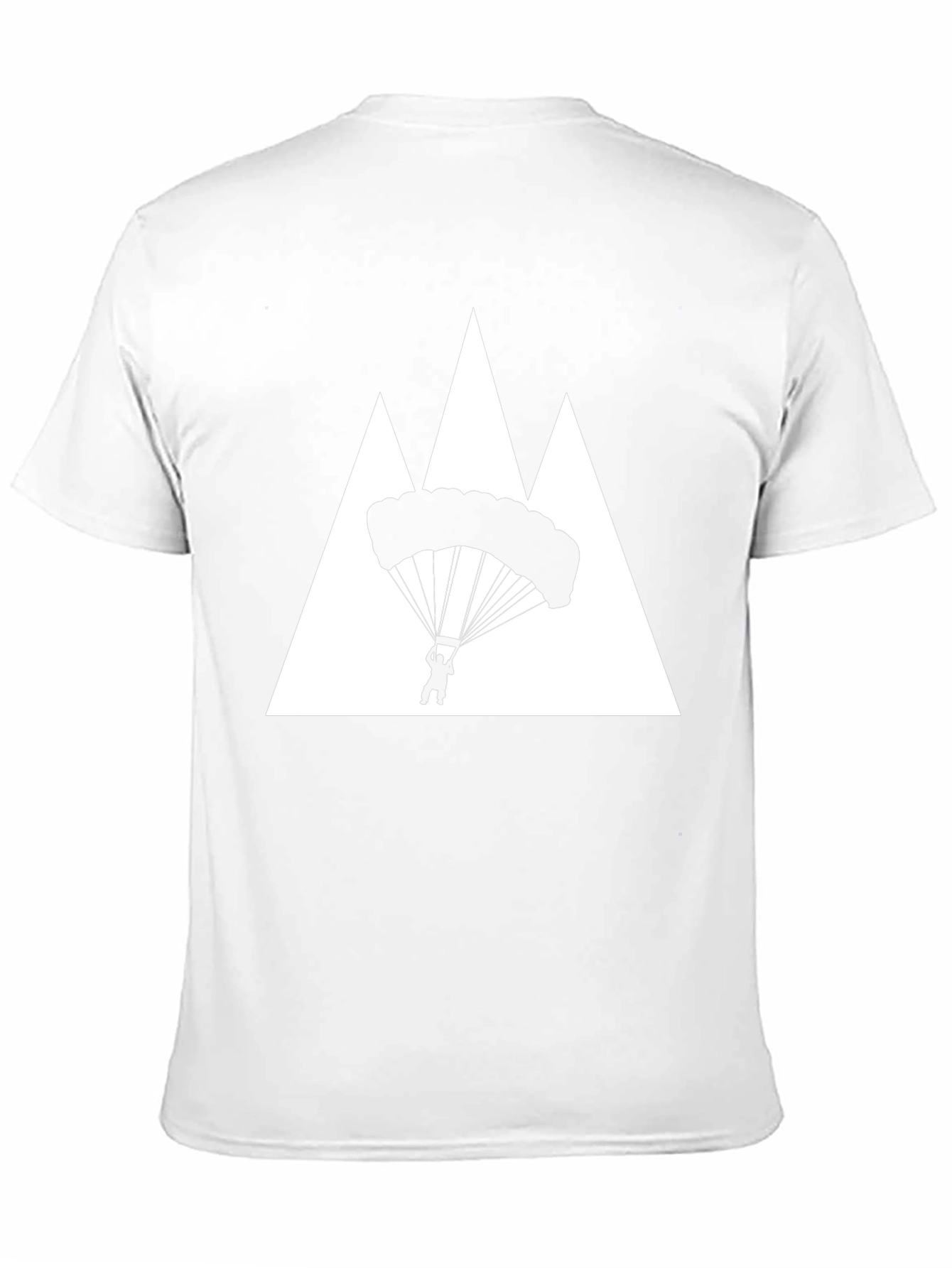 Parachute Mountain Graphic Tee - Black Cotton T-Shirt