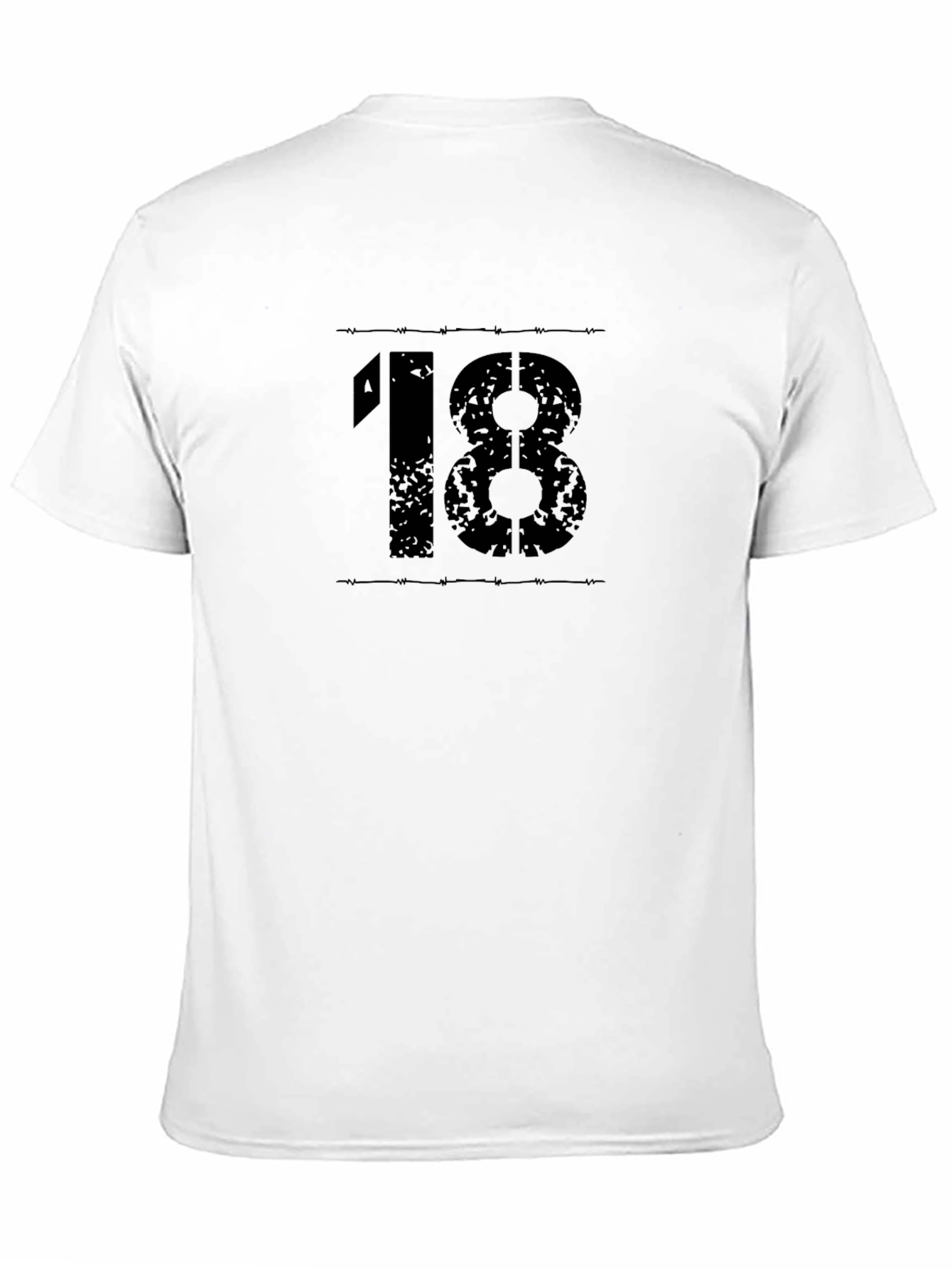 Graphic Tee - Number 18 - Black