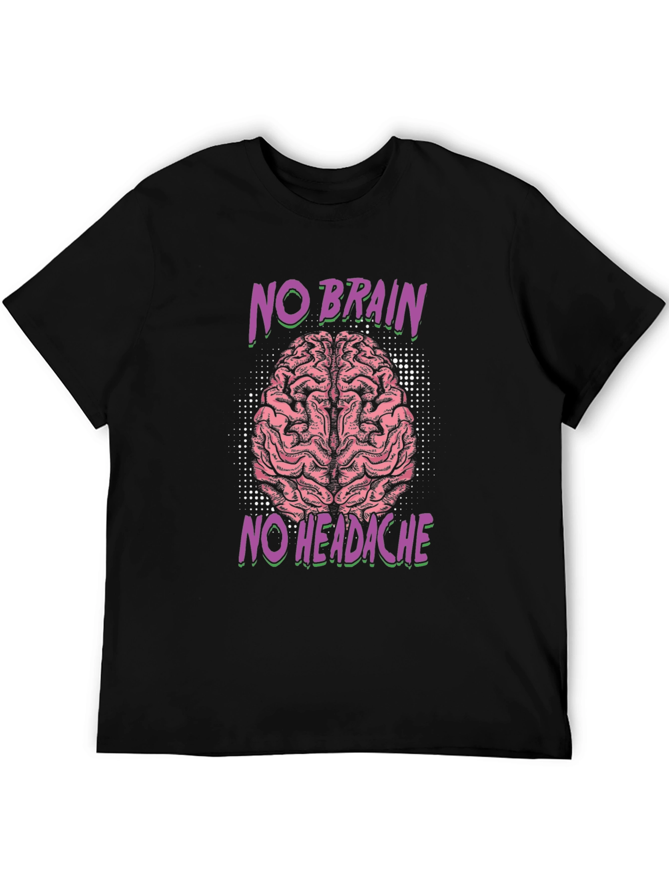 No Brain No Headache Graphic Tee