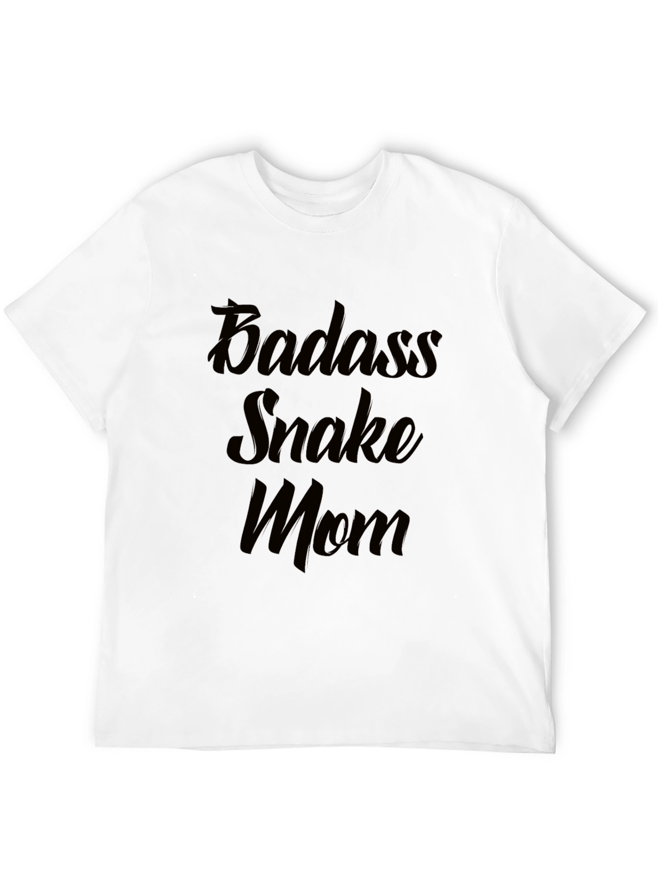 Badass Snake Mom Black T-Shirt