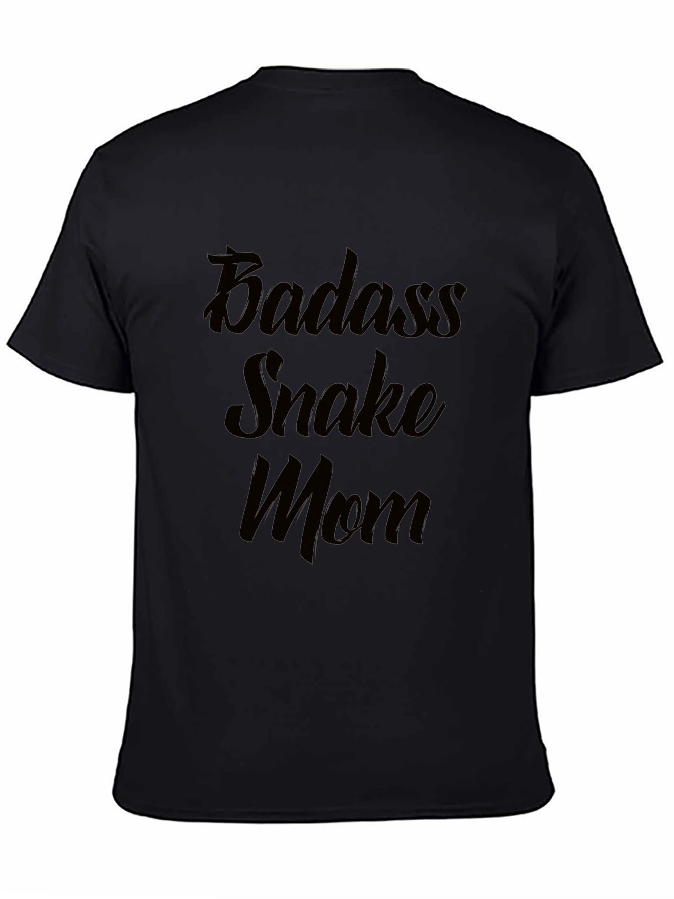 Badass Snake Mom Black T-Shirt