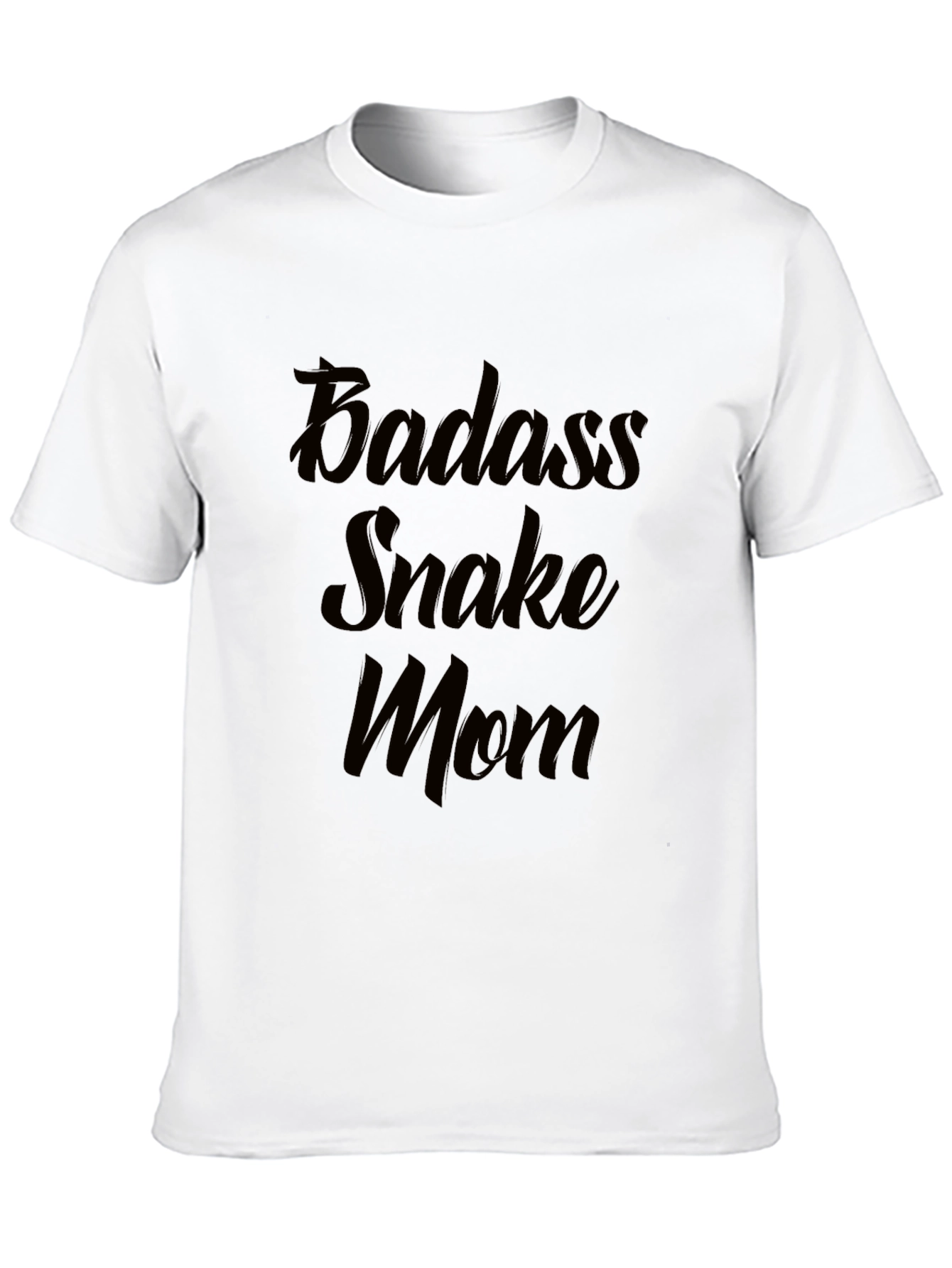 Badass Snake Mom Black T-Shirt