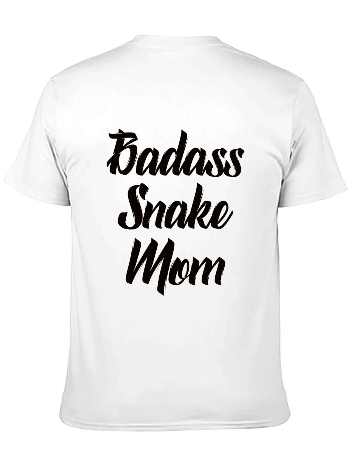 Badass Snake Mom Black T-Shirt