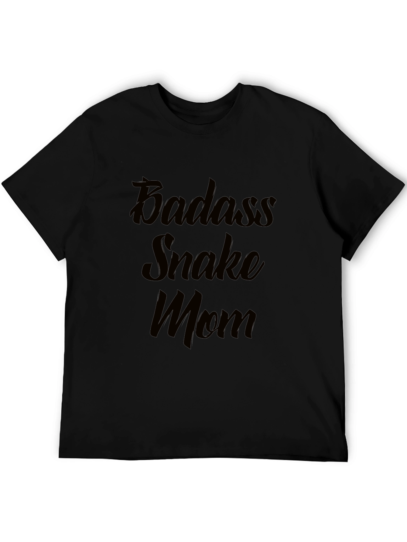 Badass Snake Mom Black T-Shirt