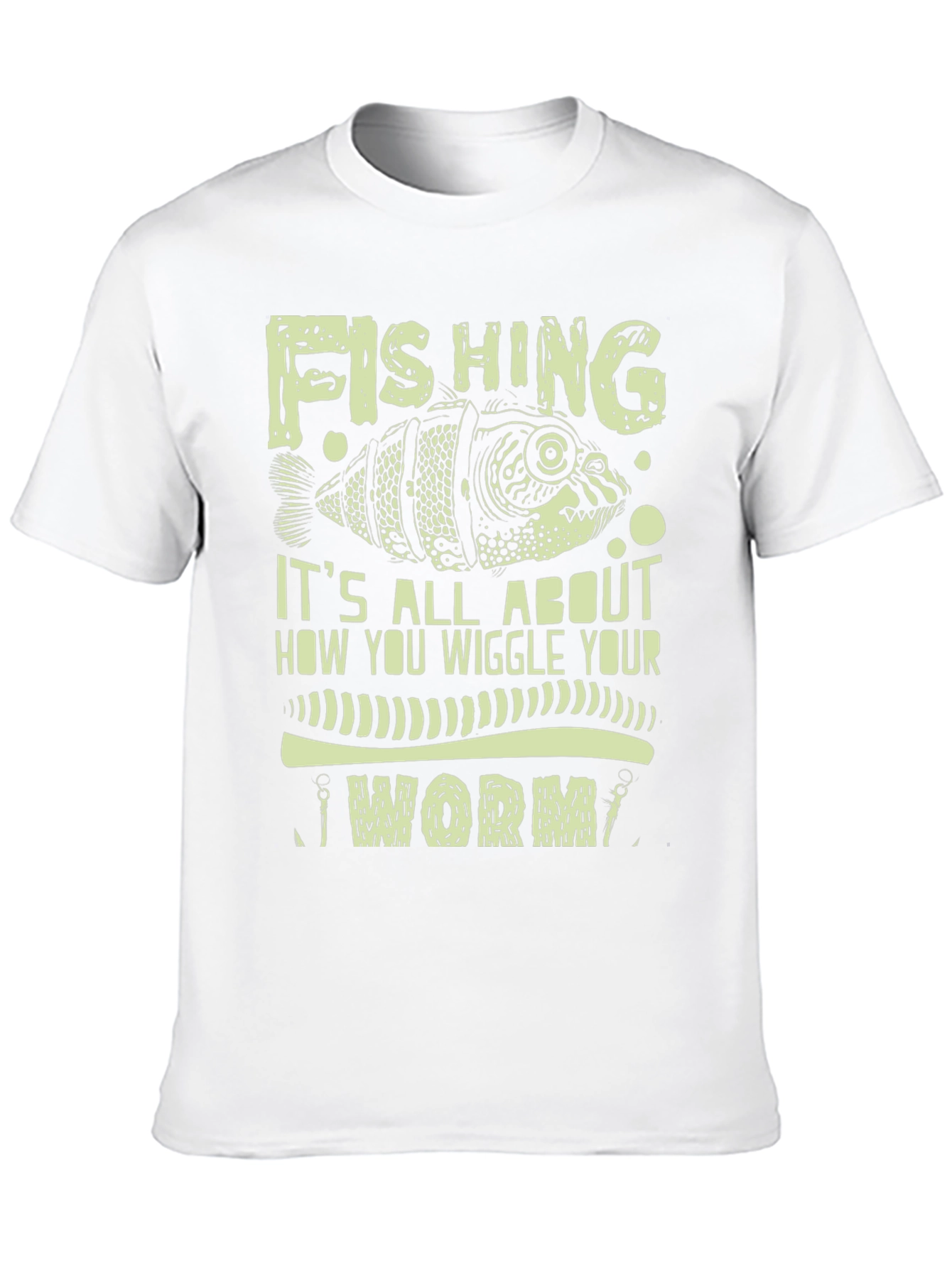 Fishing Worm Graphic Print Tee