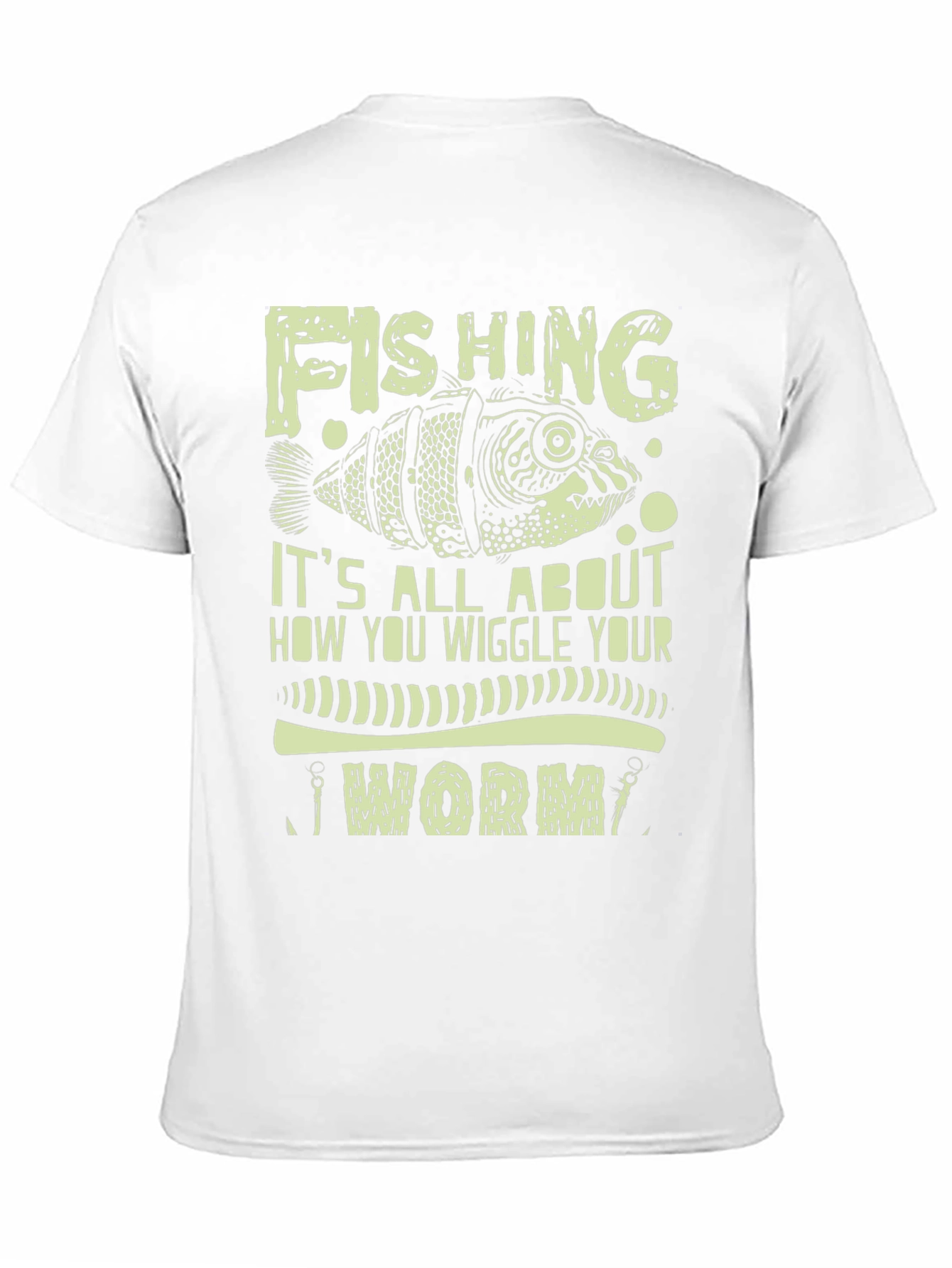 Fishing Worm Graphic Print Tee