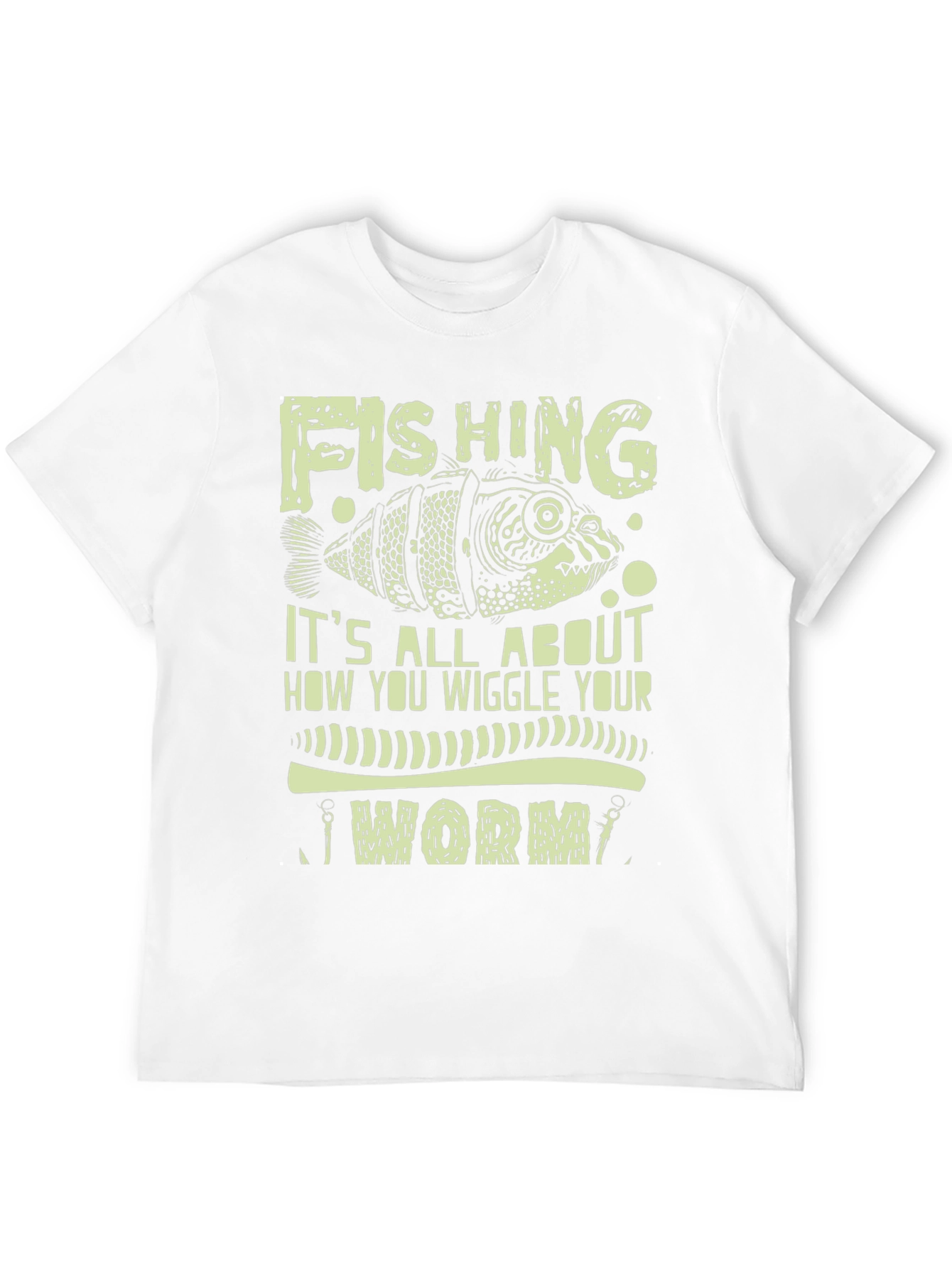 Fishing Worm Graphic Print Tee