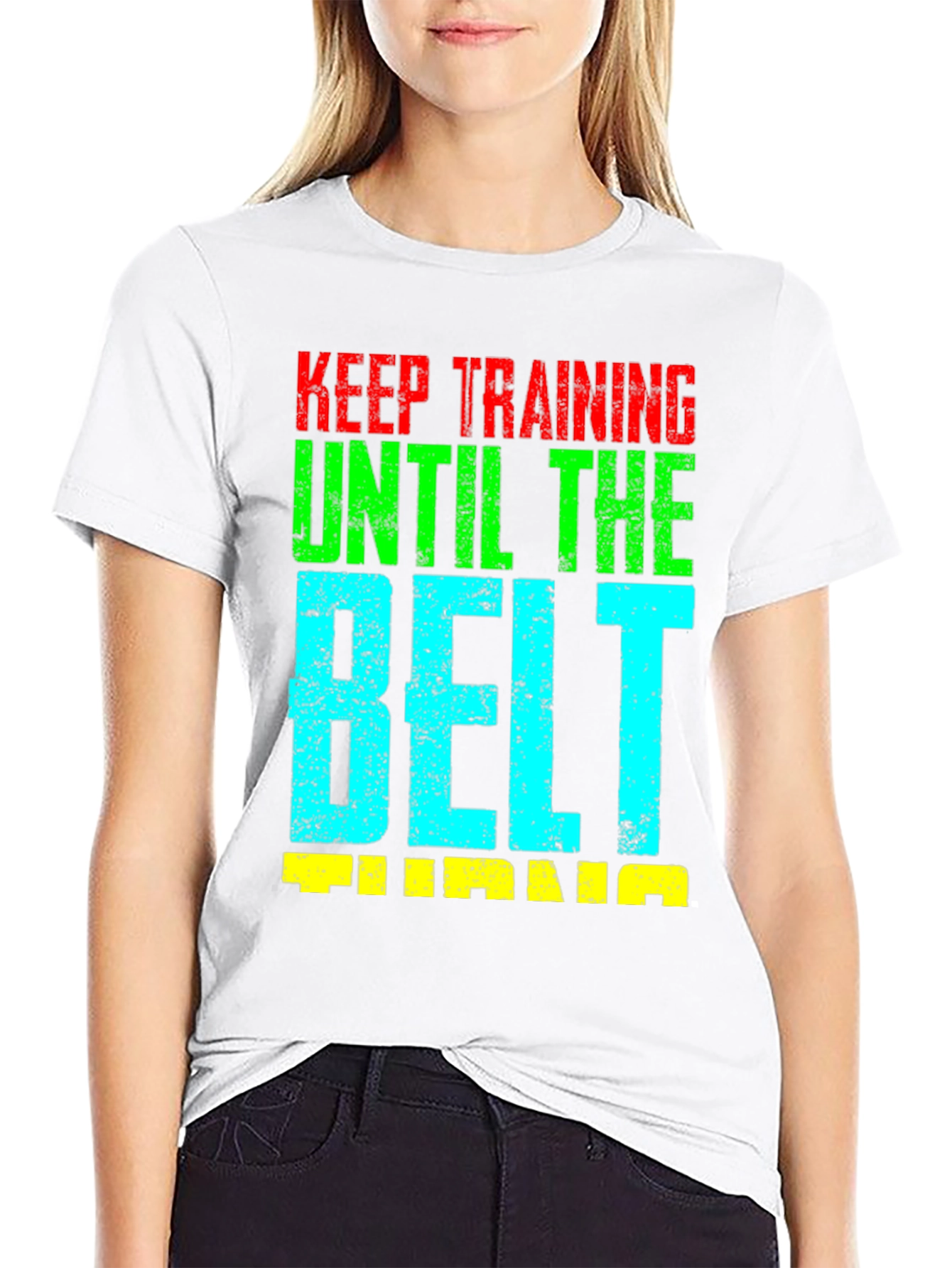Keep Training Until the Belt Turns Jiu Jitsu T-Shirt