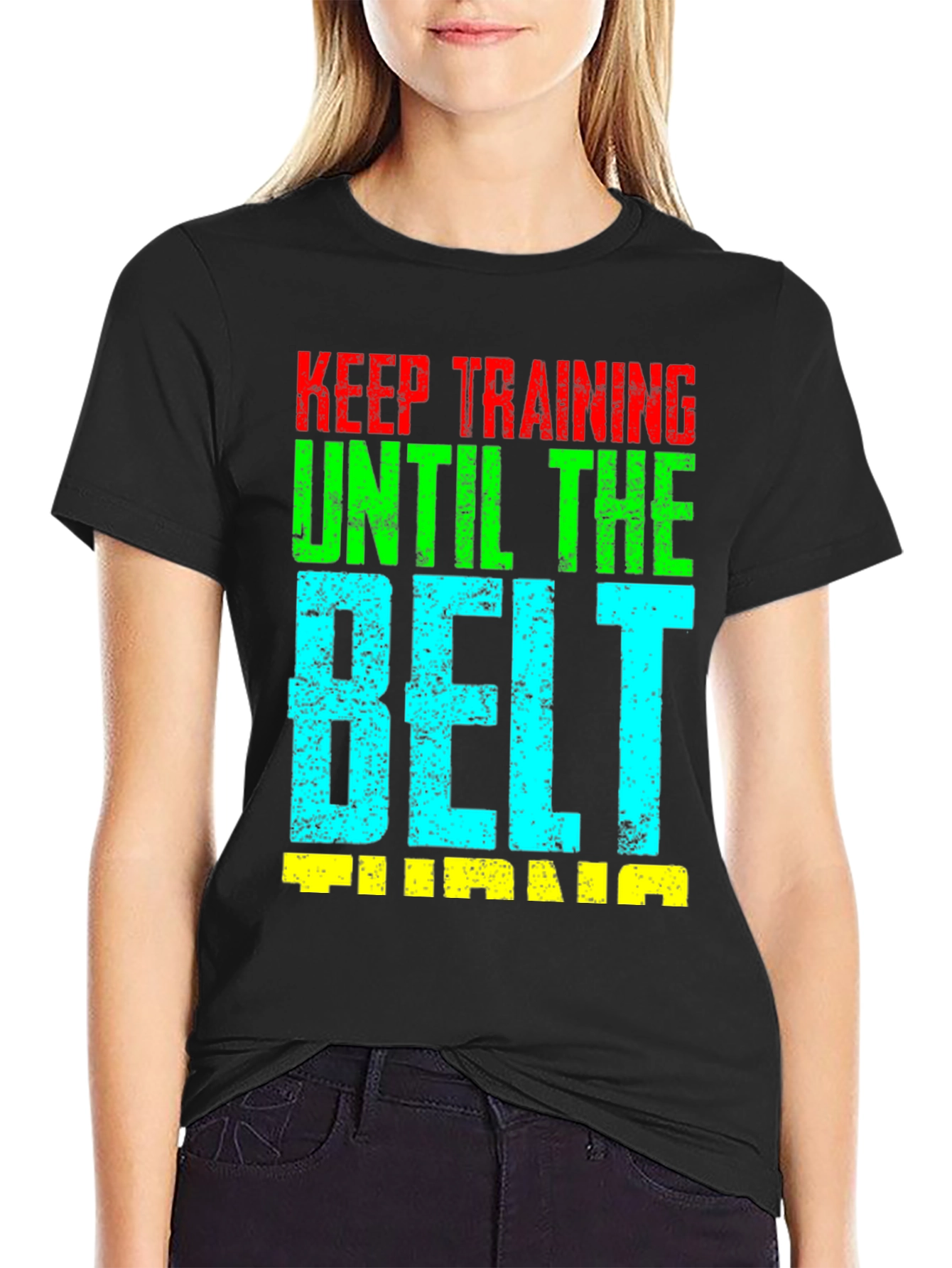Keep Training Until the Belt Turns Jiu Jitsu T-Shirt