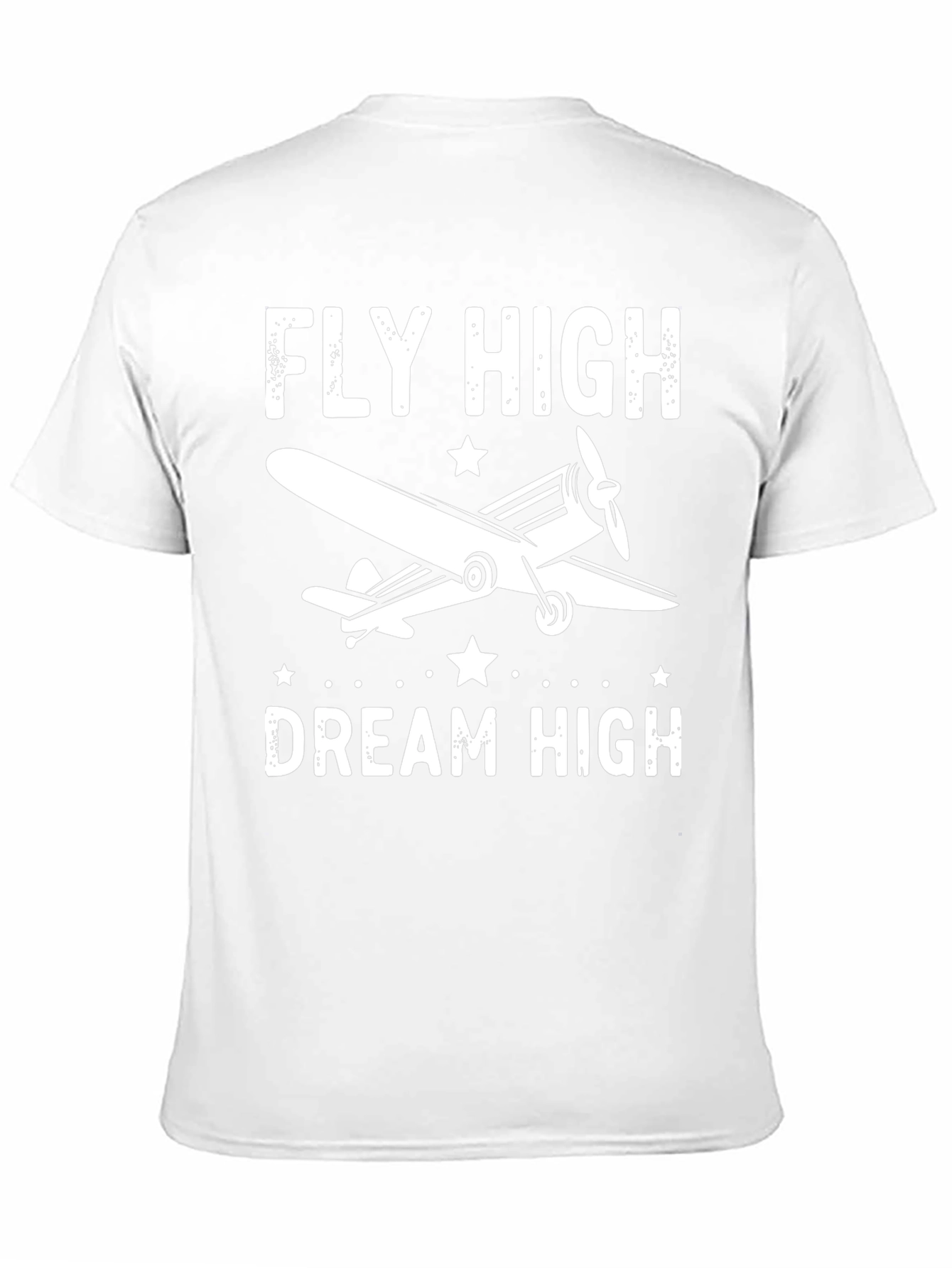 Fly High Dream High Airplane Graphic Tee