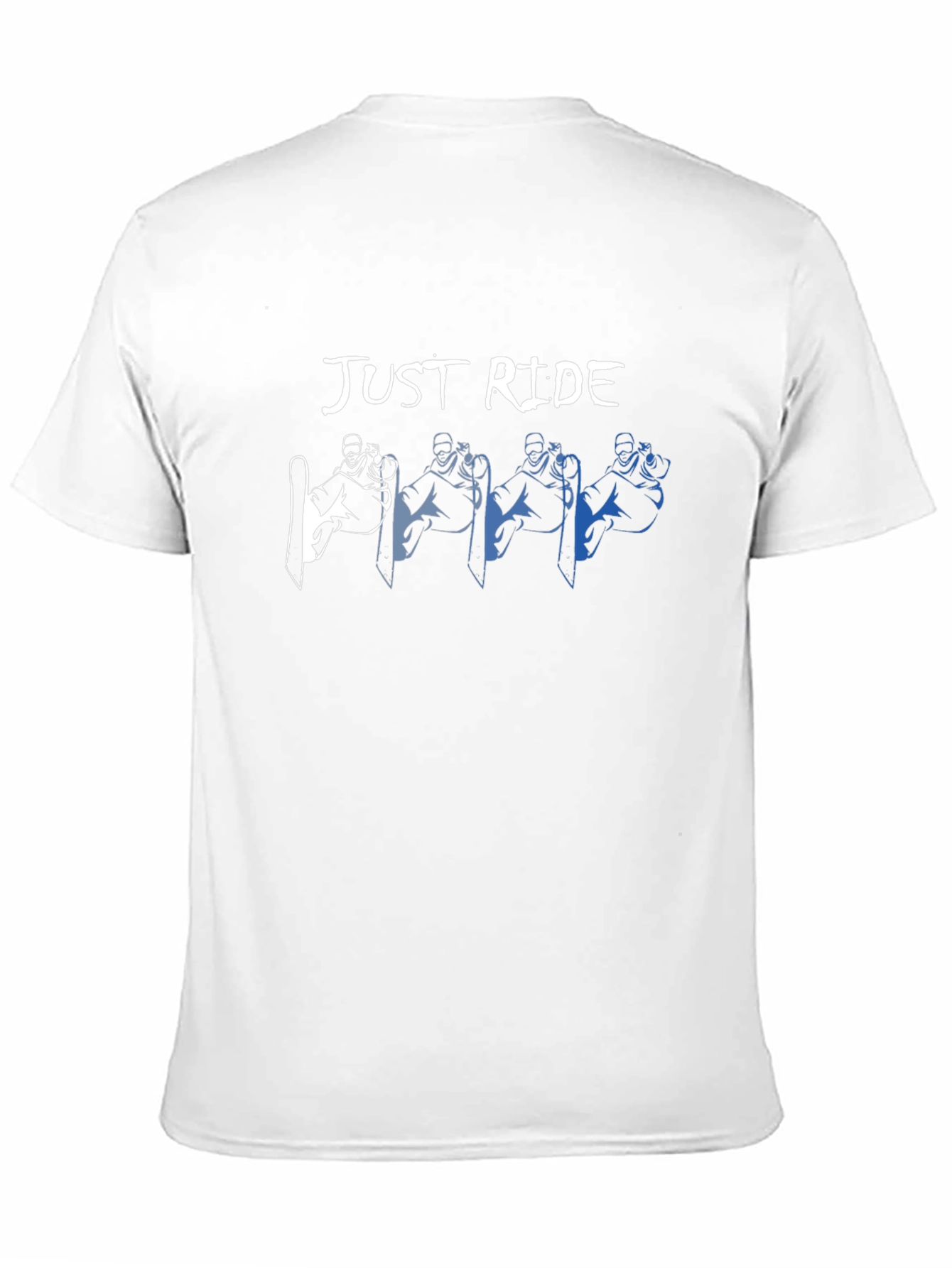 Just Ride Graphic T-Shirt: Snowboarder Design