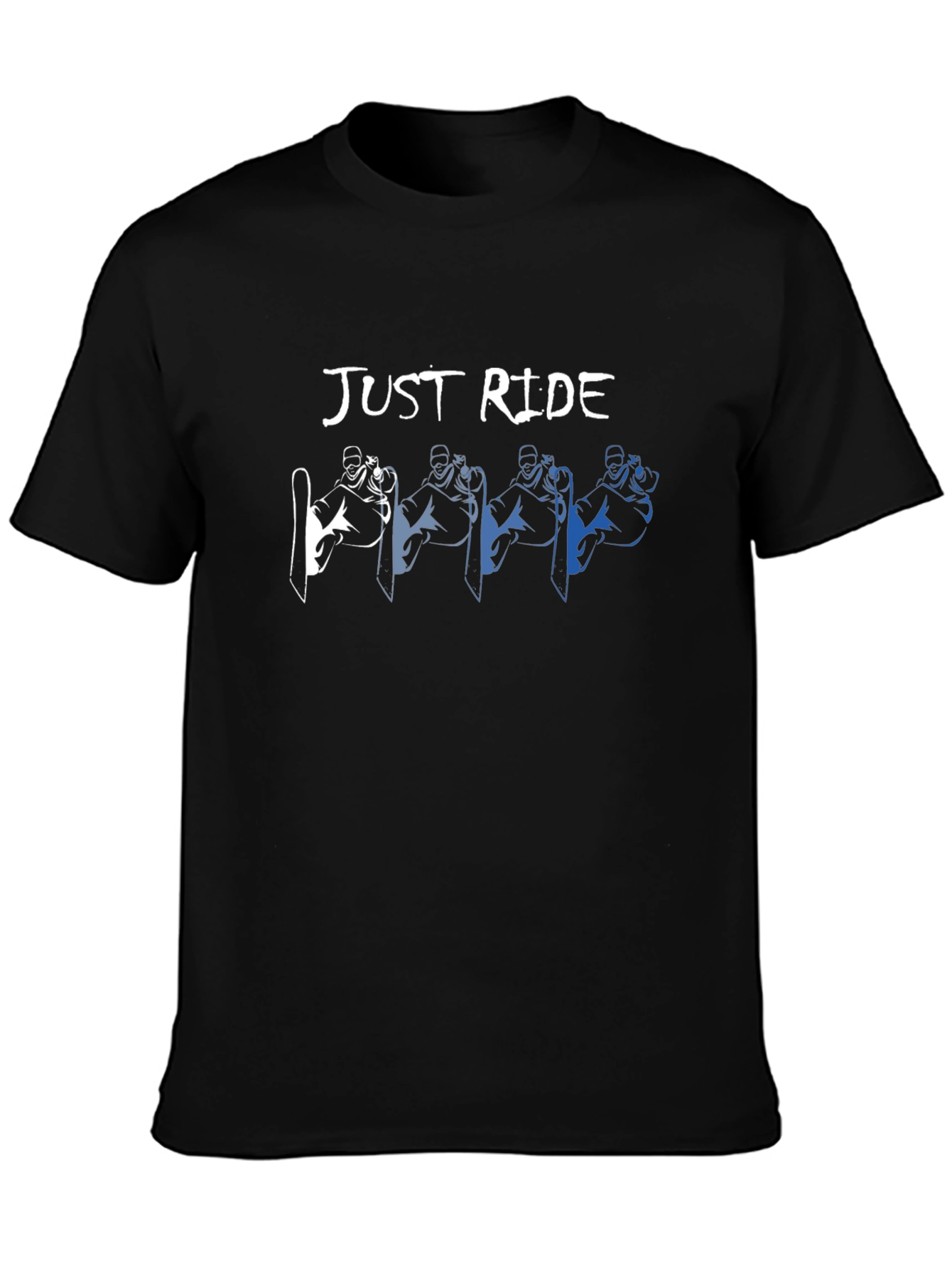 Just Ride Graphic T-Shirt: Snowboarder Design