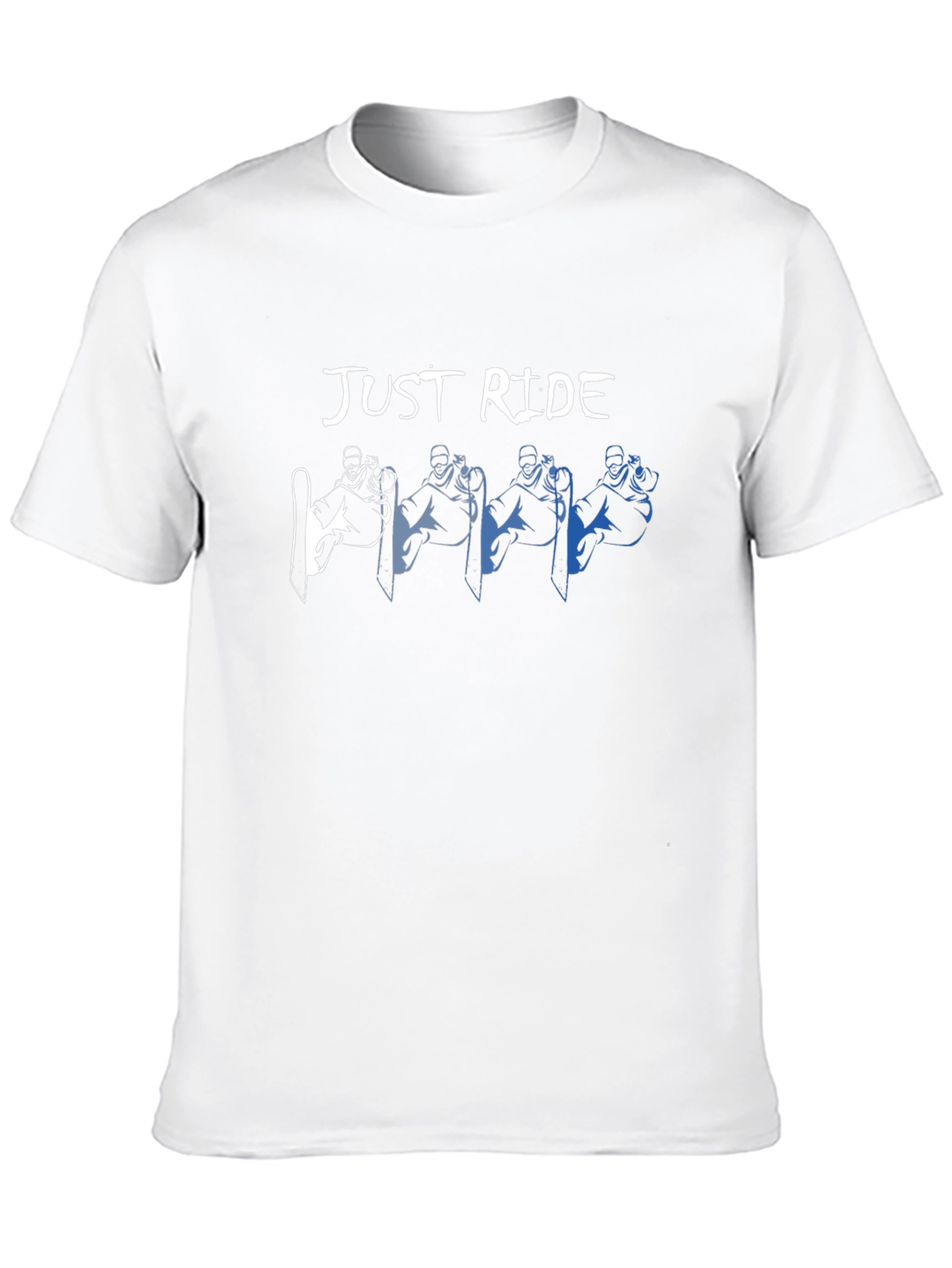 Just Ride Graphic T-Shirt: Snowboarder Design