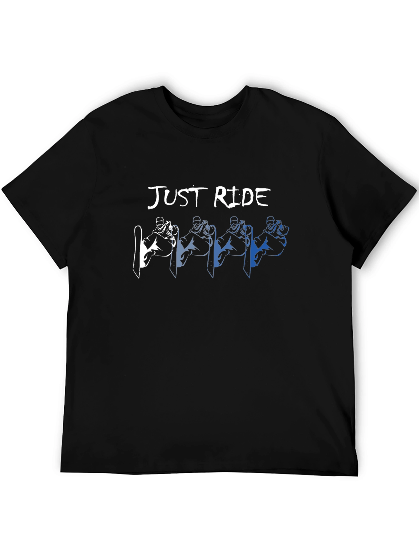 Just Ride Graphic T-Shirt: Snowboarder Design