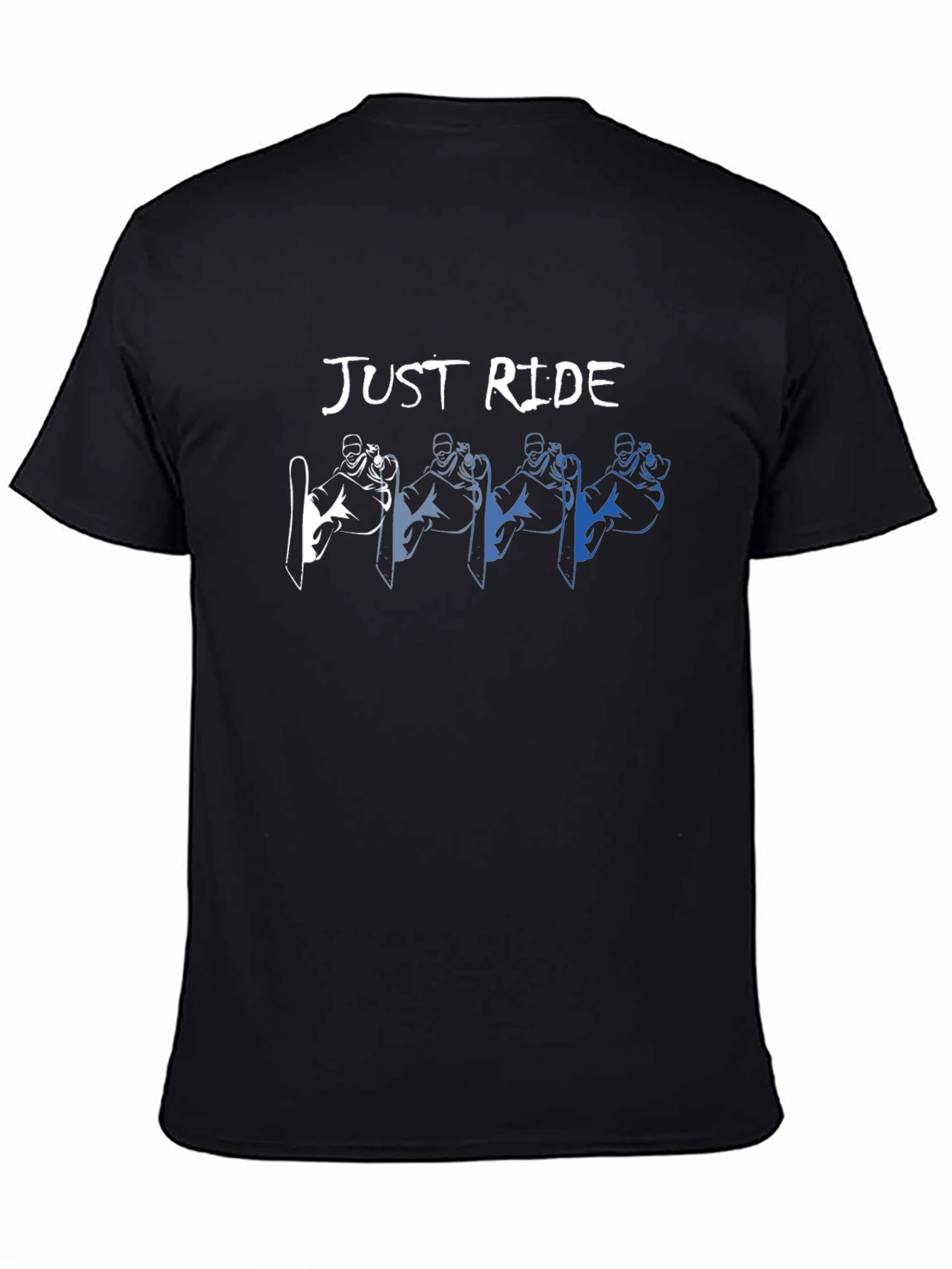 Just Ride Graphic T-Shirt: Snowboarder Design
