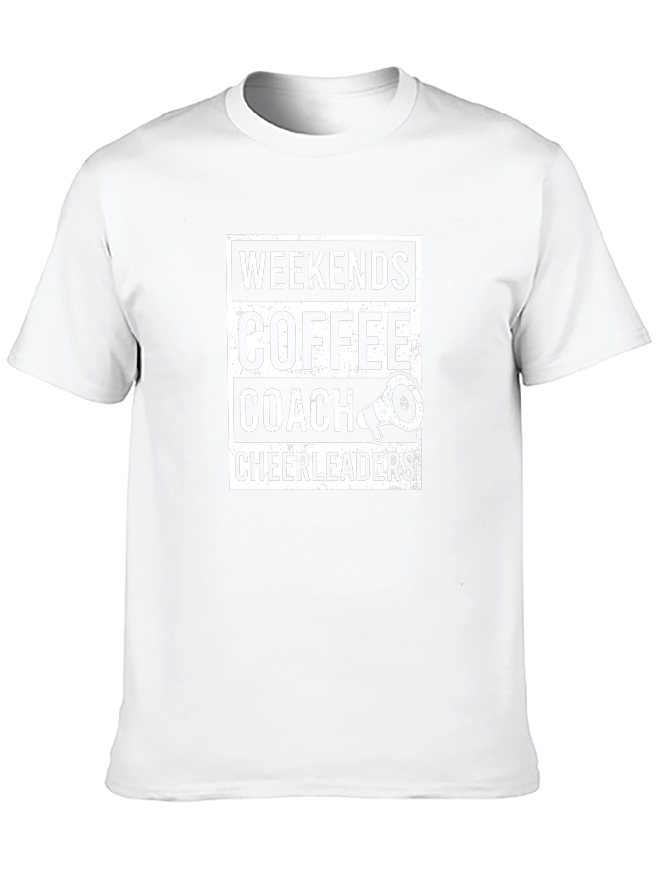 Weekends Coffee Coach Cheerleaders Graphic Tee