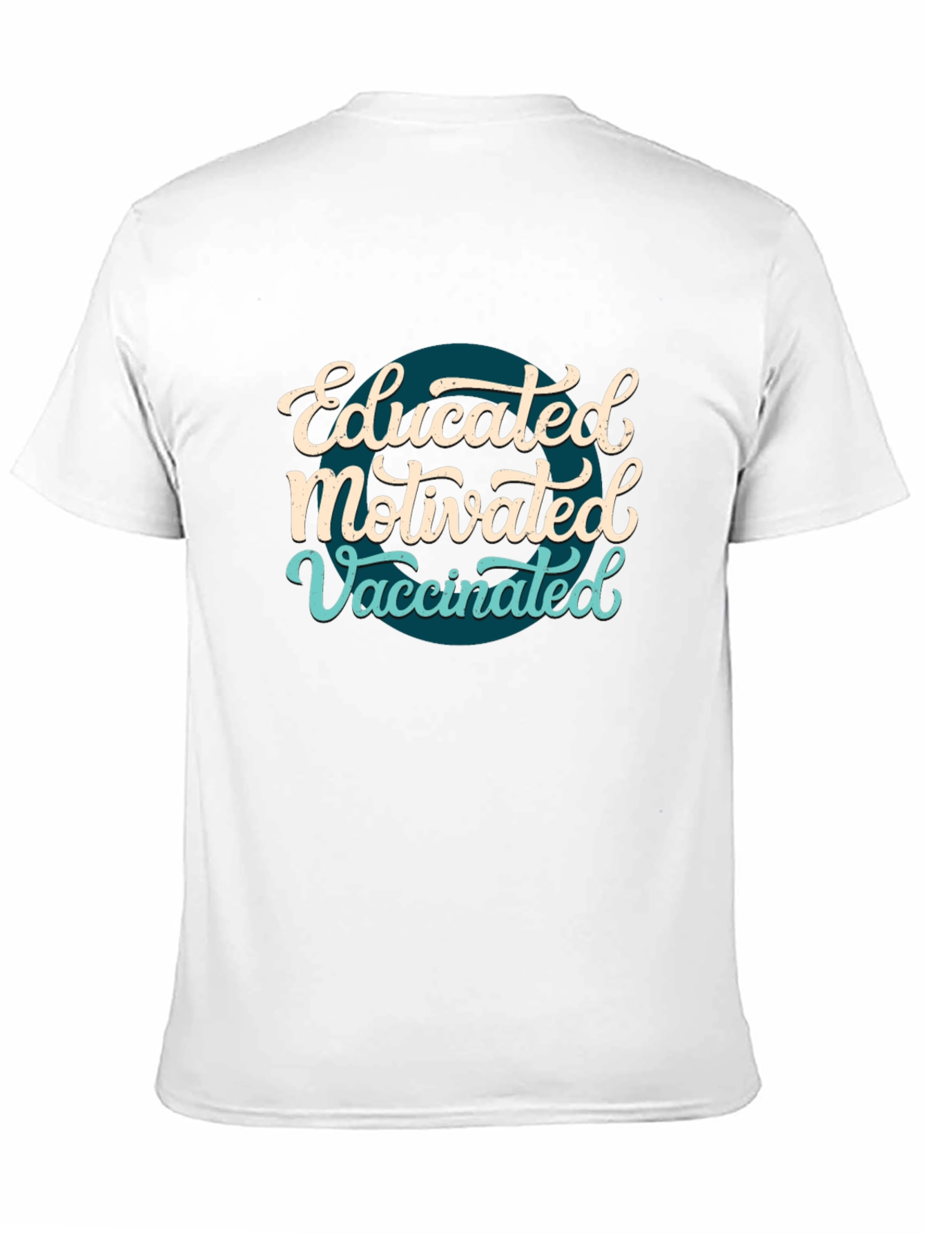 Educated Motivated Vaccinated T-Shirt - Black