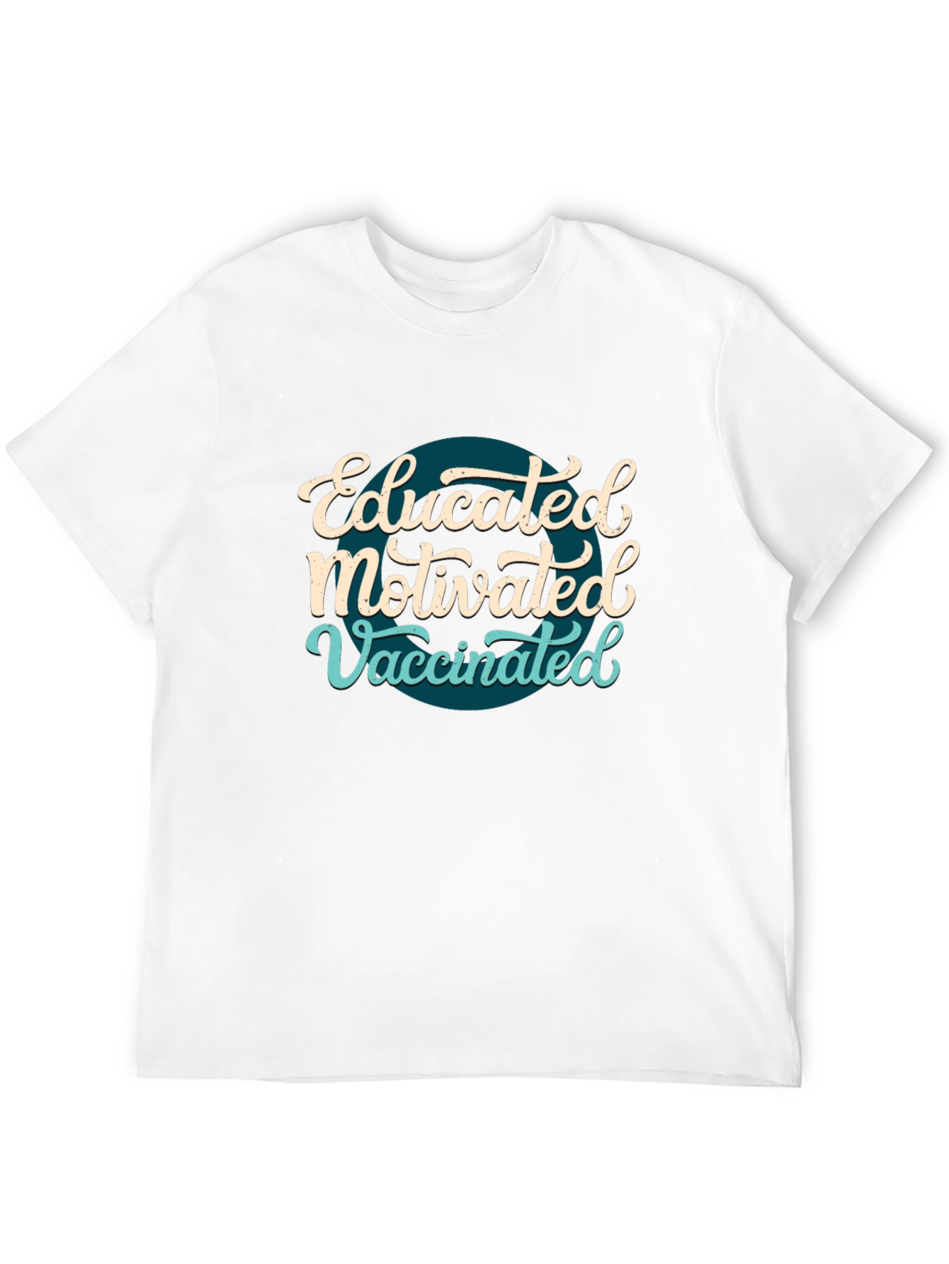 Educated Motivated Vaccinated T-Shirt - Black