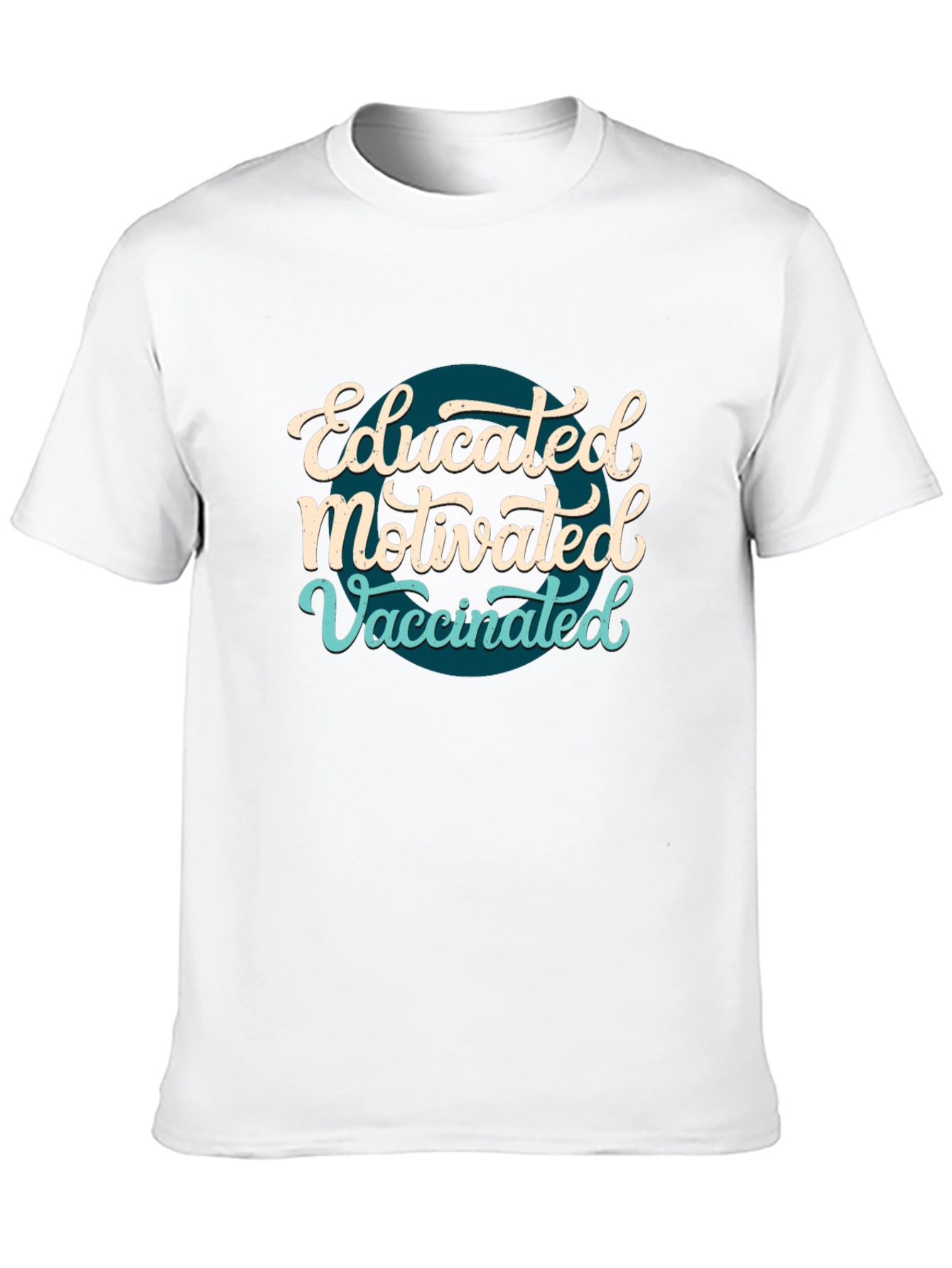Educated Motivated Vaccinated T-Shirt - Black