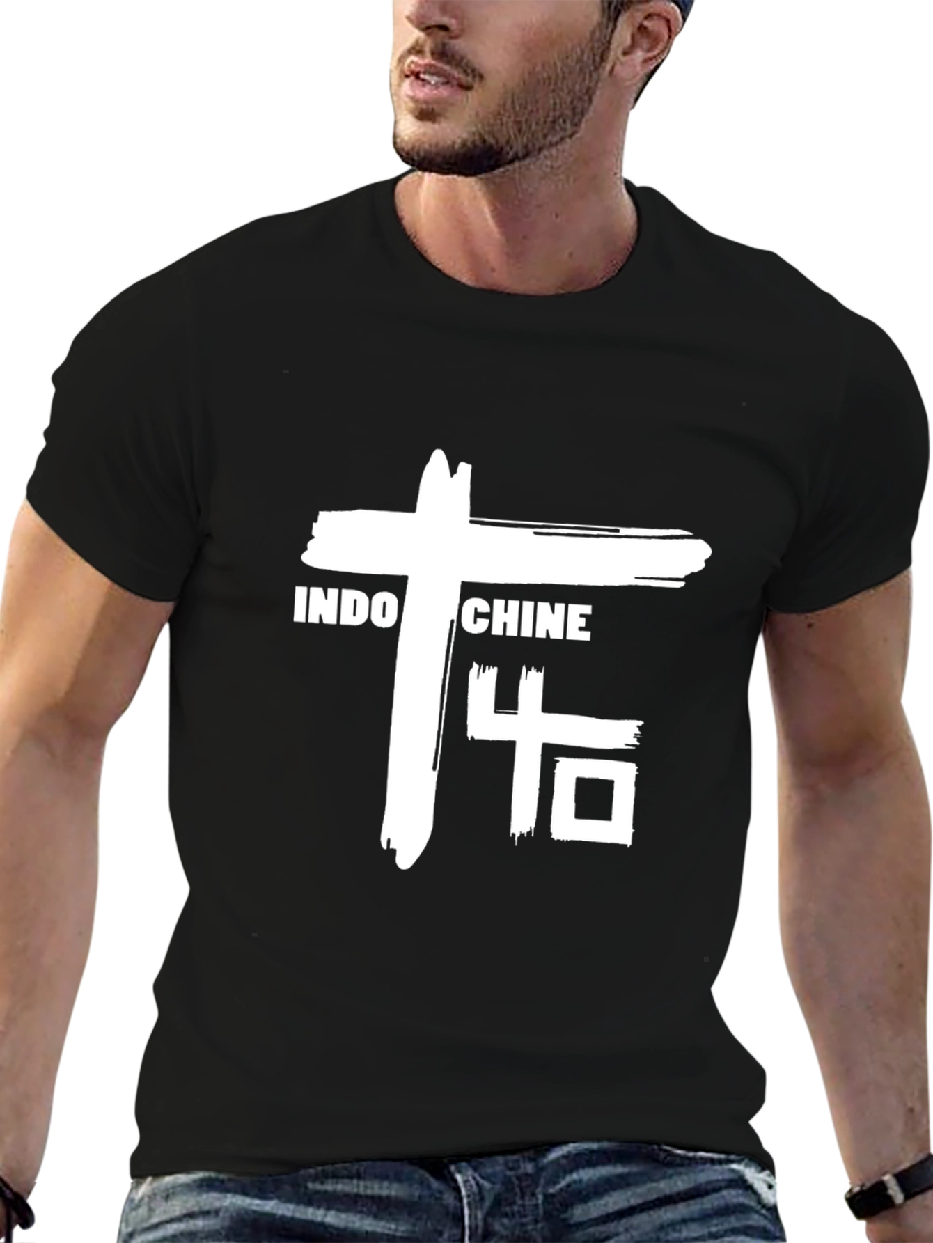 Indochine Band T-Shirt - Black Cotton Tee