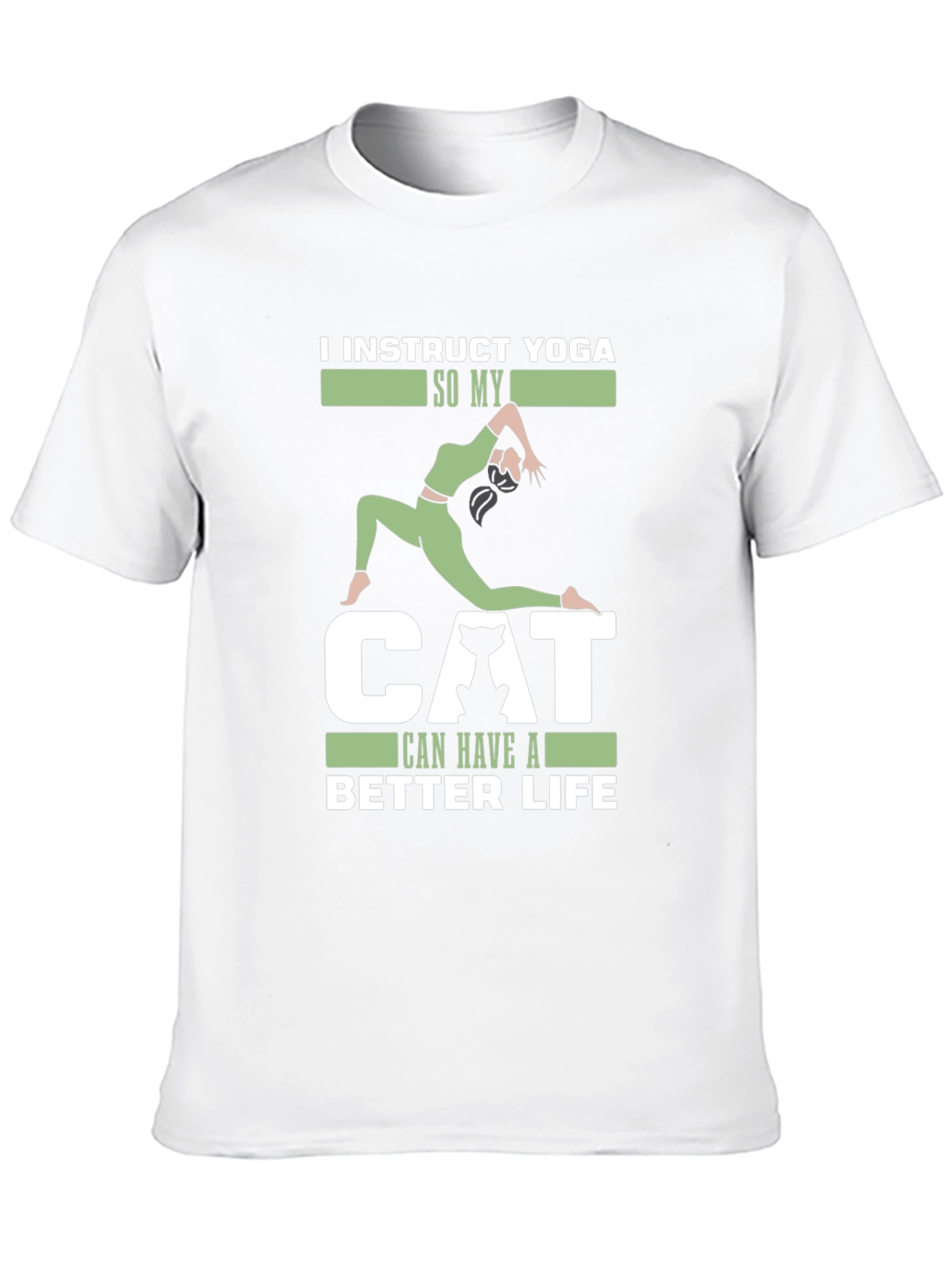 Yoga Instructor Cat Lover T-Shirt