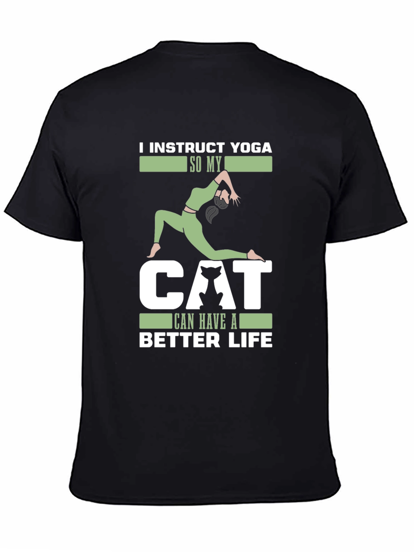 Yoga Instructor Cat Lover T-Shirt