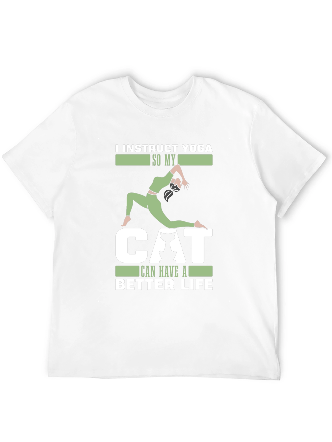 Yoga Instructor Cat Lover T-Shirt