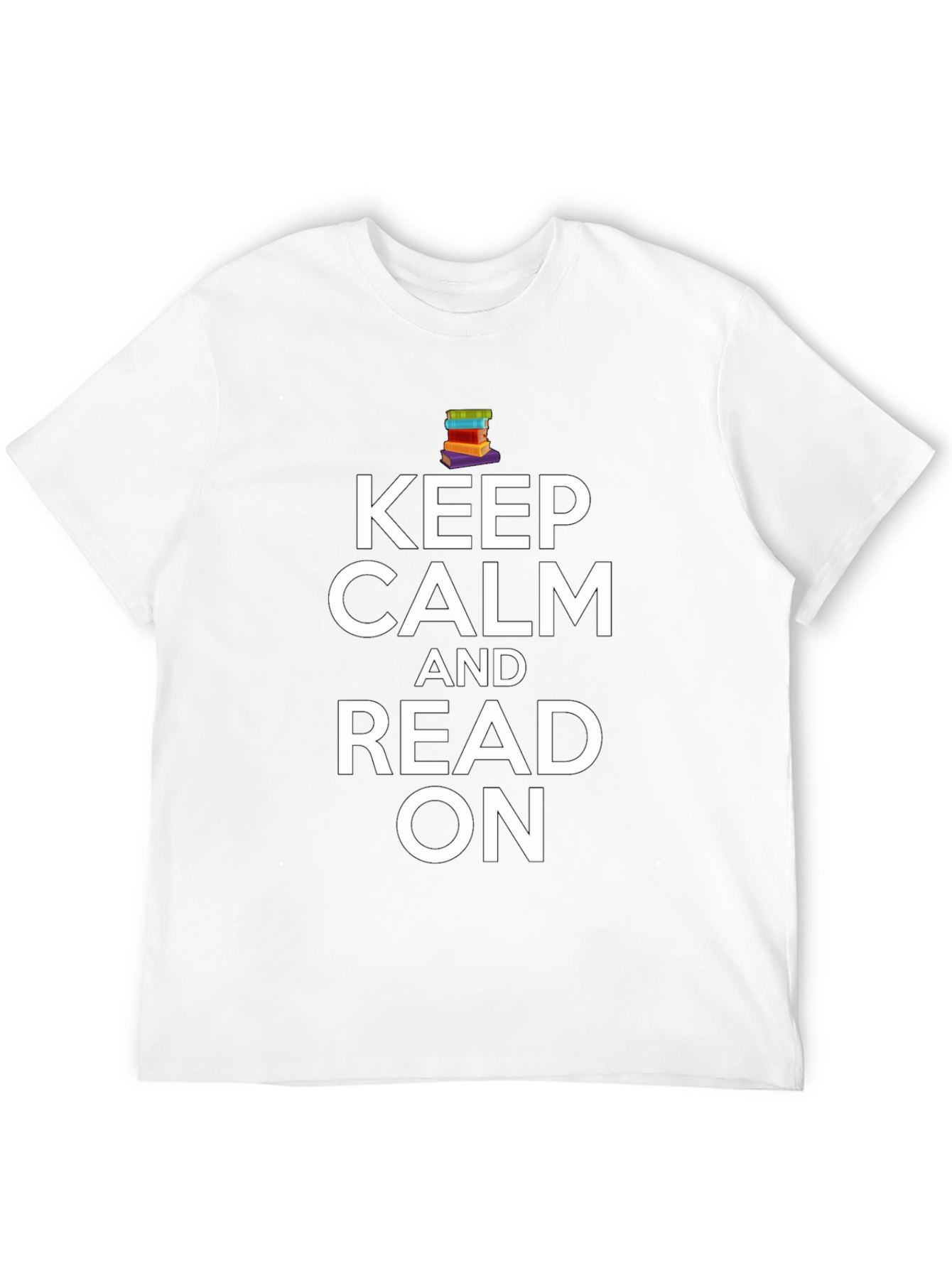 Keep Calm and Read On Black T-Shirt