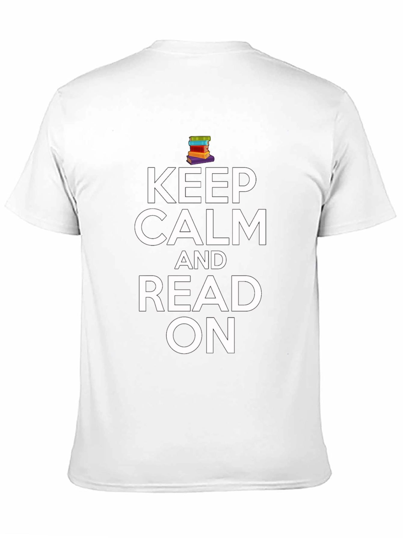 Keep Calm and Read On Black T-Shirt
