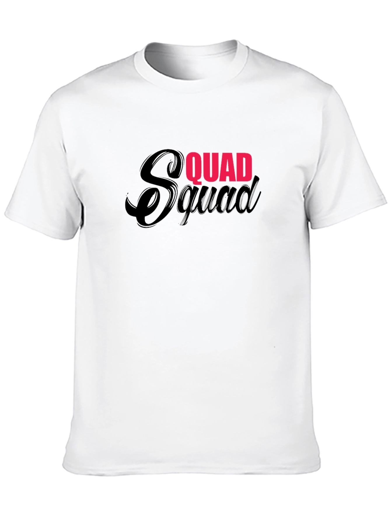 Squad Graphic Tee - Black Cotton T-Shirt